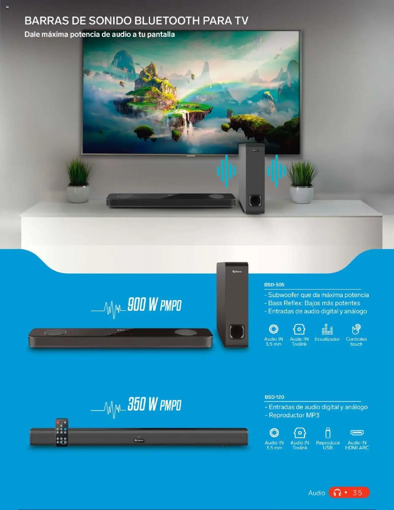 Nuevas ofertas de Steren válidas en toda la República Mexicana desde el 01.01.2025. ¡Encuentra las mejores ofertas en Steren catálogo! | Página: 53 | Productos: Ecualizador, Audio, Mp3, Reproductor