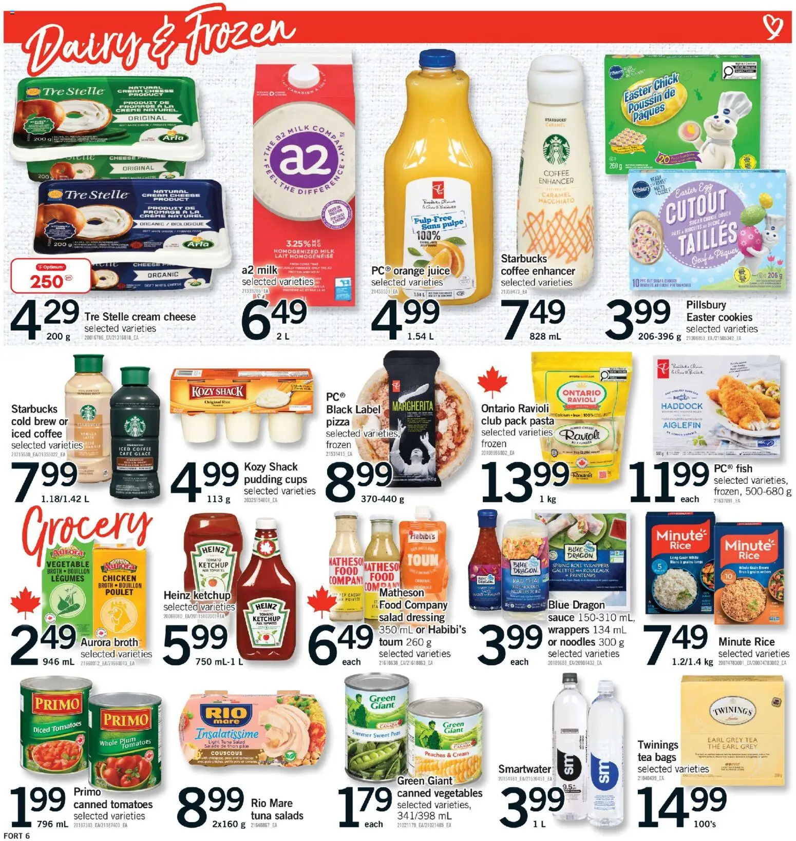 Fortinos flyer valid from 05.03.2026 | Page: 7 | Products: Ketchup, Milk, Cheese, Juice