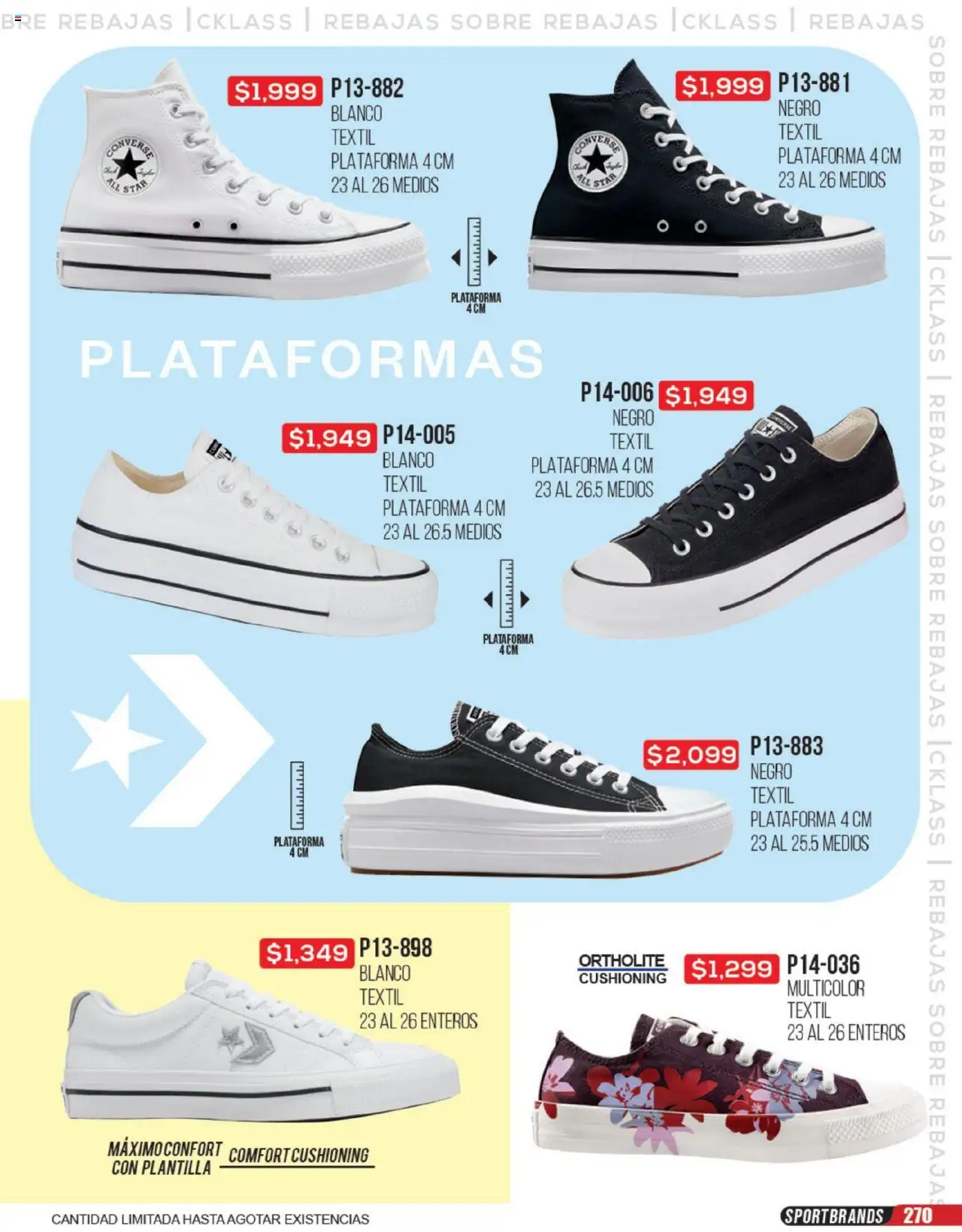 Nuevas ofertas de Cklass válidas en toda la República Mexicana desde el 23.06.2025. ¡Encuentra las mejores ofertas en Cklass catálogo Rebajas Sobre Calzado! | Página: 271 | Productos: Sobre