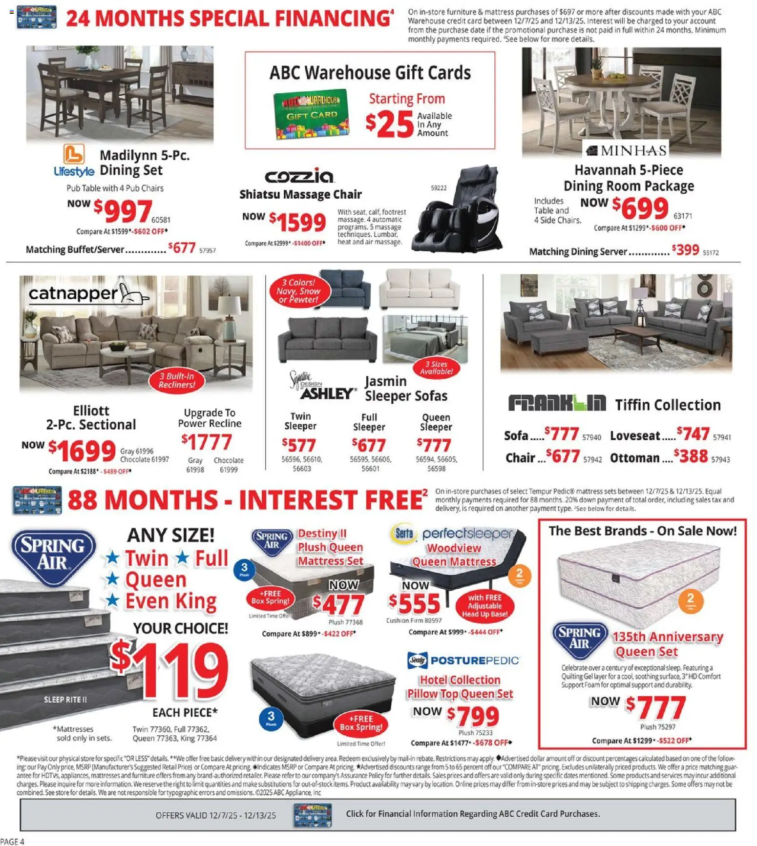 ABC Warehouse Weekly Ad - valid from 07.12.2025 | Page: 4