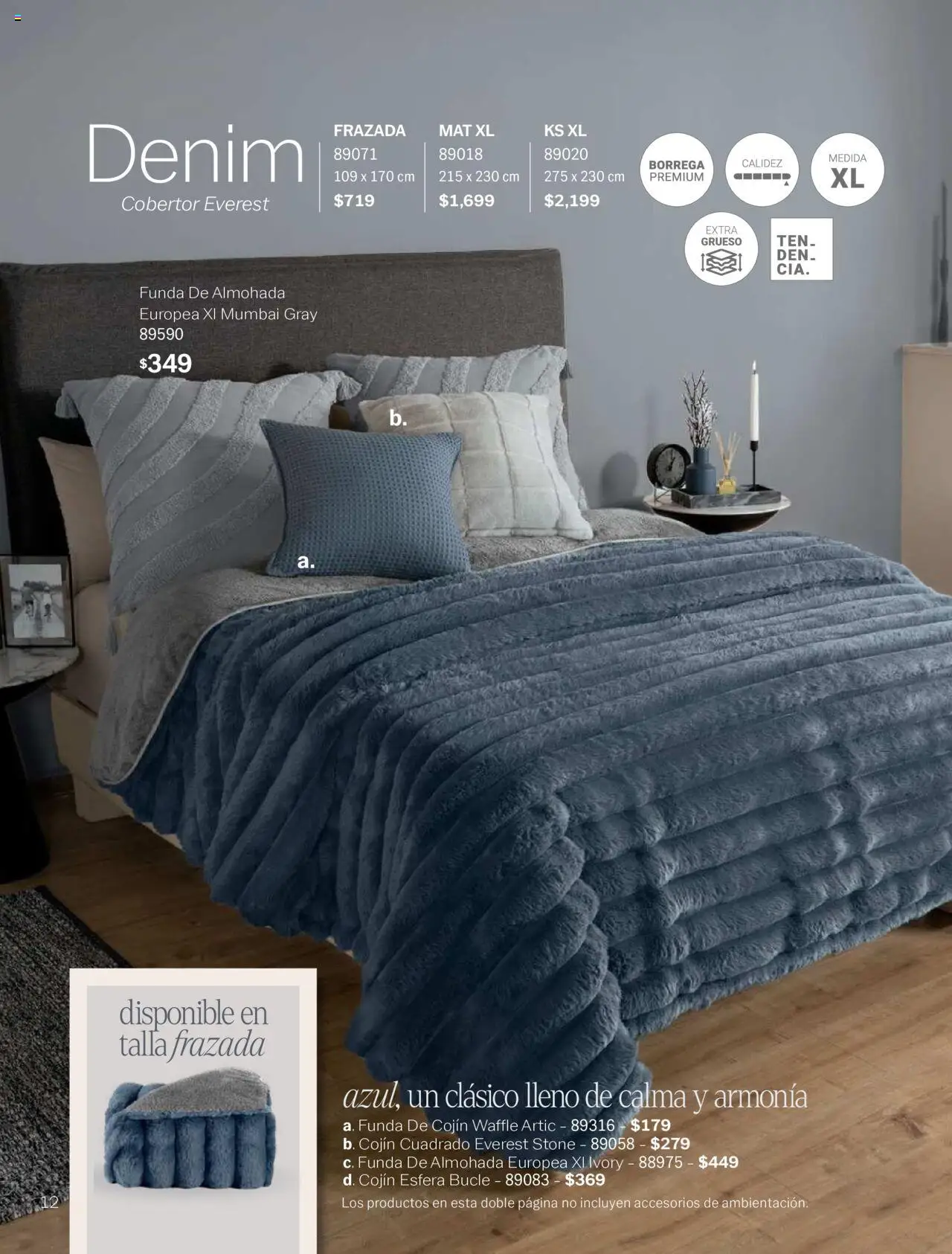 Nuevas ofertas de Vianney válidas en toda la República Mexicana desde el 15.08.2025. ¡Encuentra las mejores ofertas en Vianney - Catálogo Invierno! | Página: 14 | Productos: Cobertor, Funda, Funda de almohada, Almohada