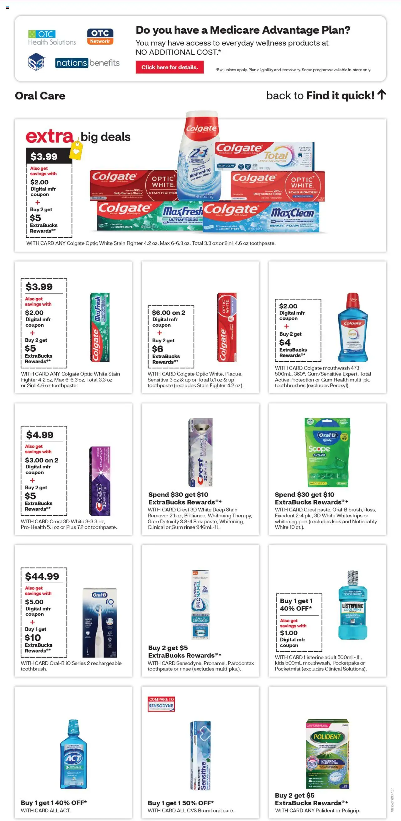 CVS Pharmacy Weekly Ad - TX - valid from 12.10.2025 | Page: 15 | Products: Pen, Peeling, Toothpaste, Mouthwash
