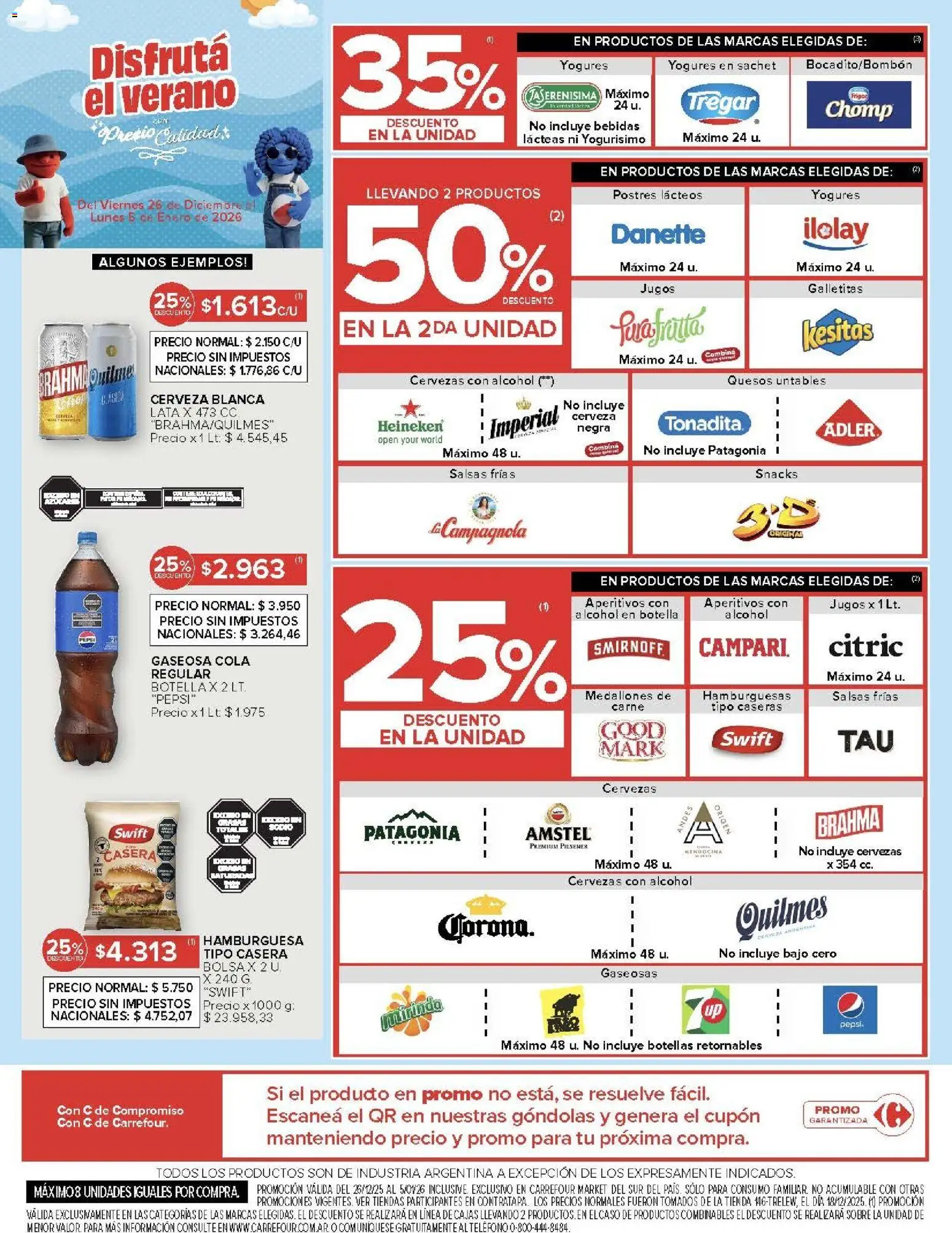 Carrefour Market catálogo │ válido desde el 26.12.2025 | Página: 8 | Productos: Teléfono, Bolsa, Sobre, Gaseosa