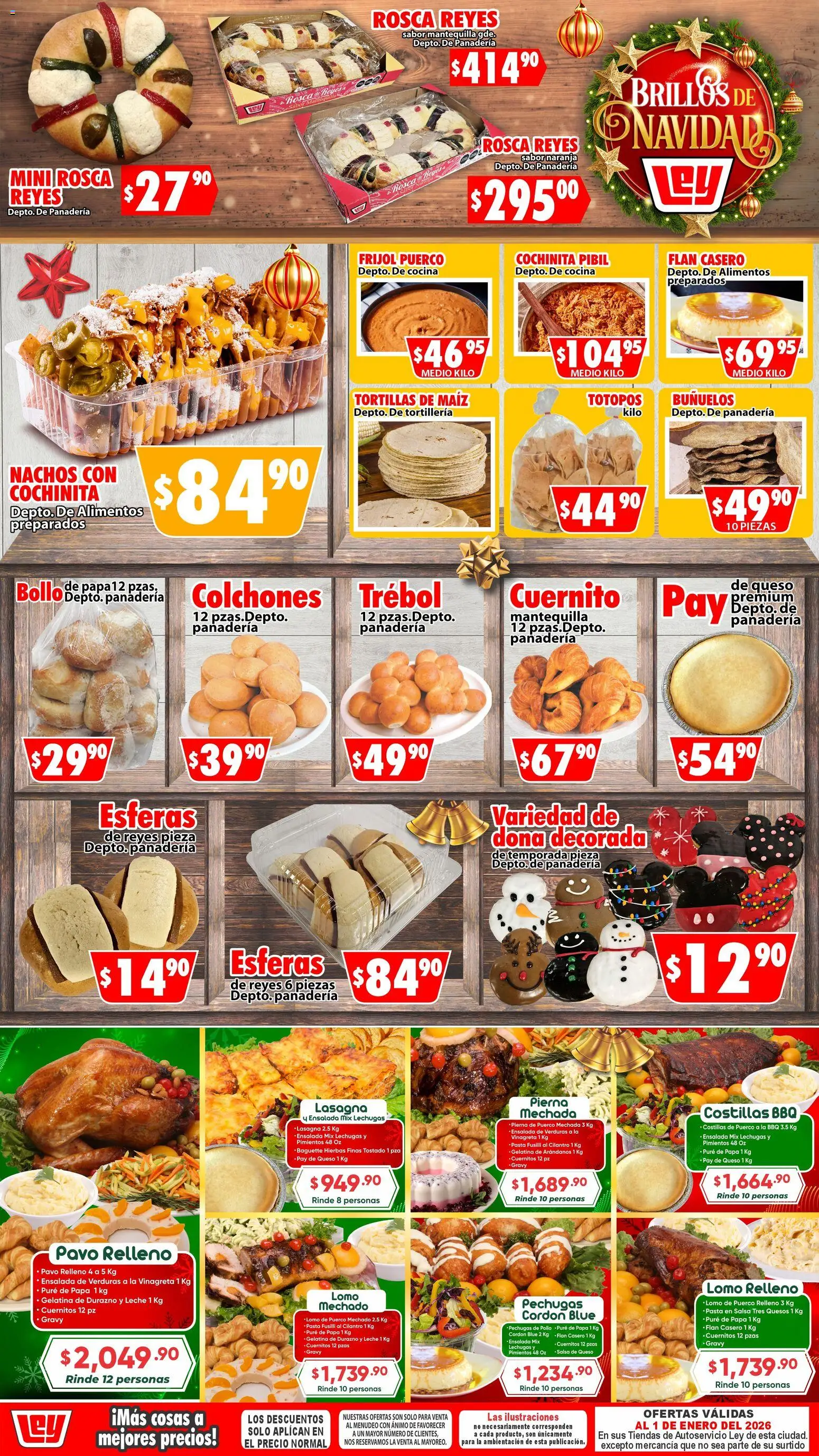 Nuevas ofertas de Casa Ley válidas en toda la República Mexicana desde el 29.12.2025. ¡Encuentra las mejores ofertas en Casa Ley folleto Más cosas a mejores precios ! | Página: 1 | Productos: Maíz, Durazno, Leche, Ensalada