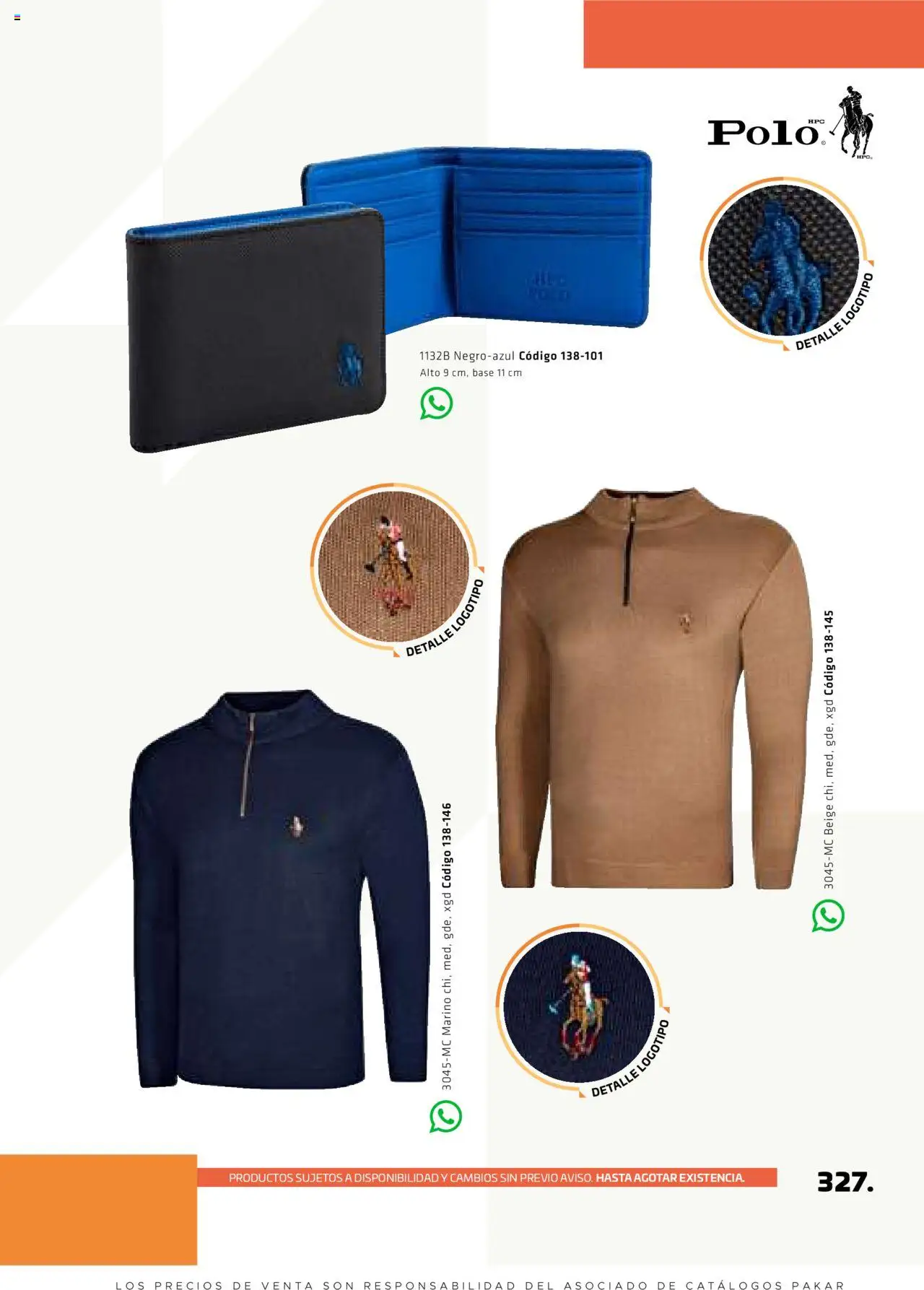 Nuevas ofertas de SC Pakar válidas en toda la República Mexicana desde el 29.08.2025. ¡Encuentra las mejores ofertas en SC Pakar - Catálogo Otoño Men Tomo 1! | Página: 327