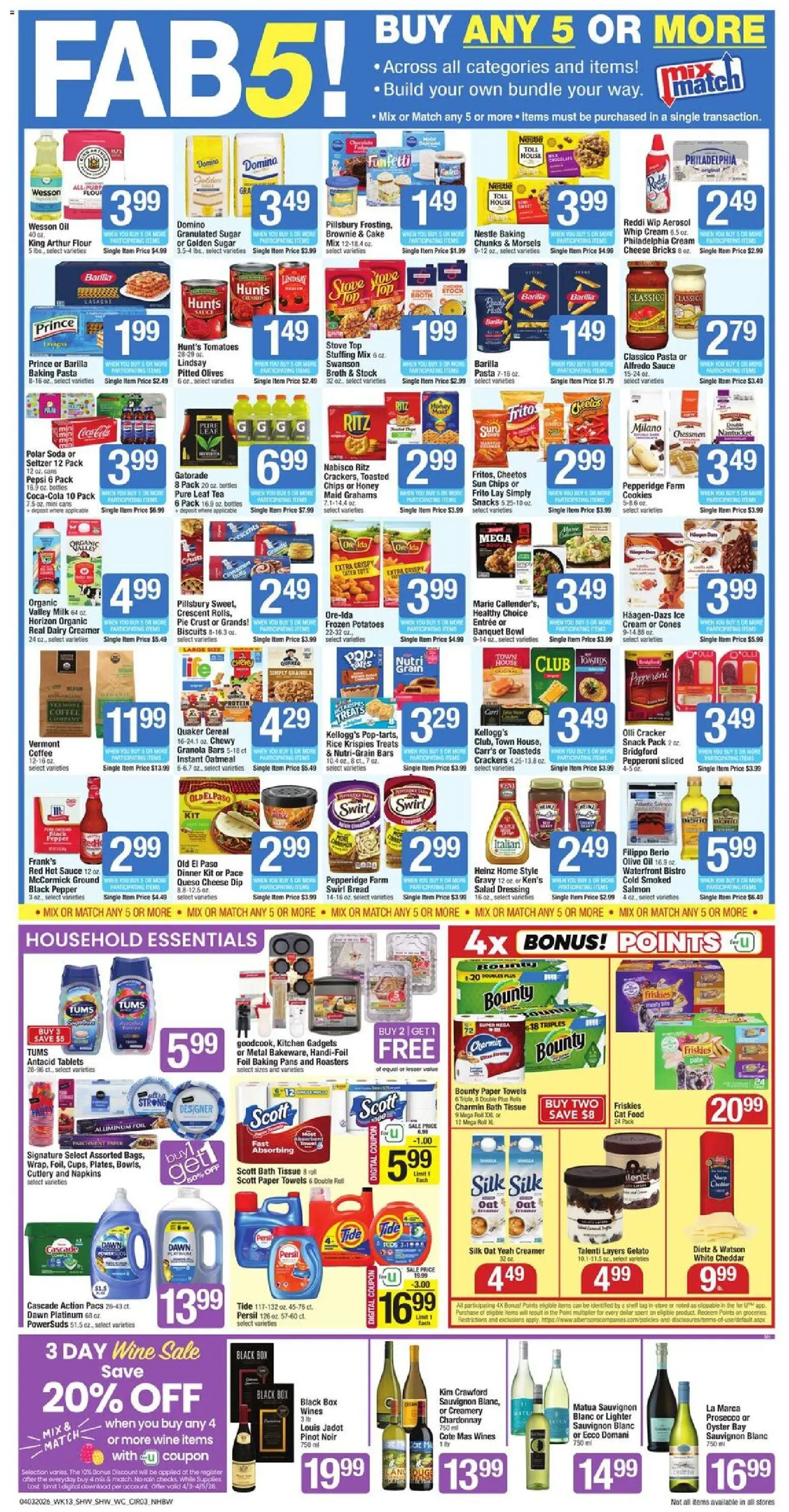 Shaw's Weekly Ad - NH - valid from 03.04.2026 | Page: 3 | Products: Cheese, Rice, Sugar, Pepper