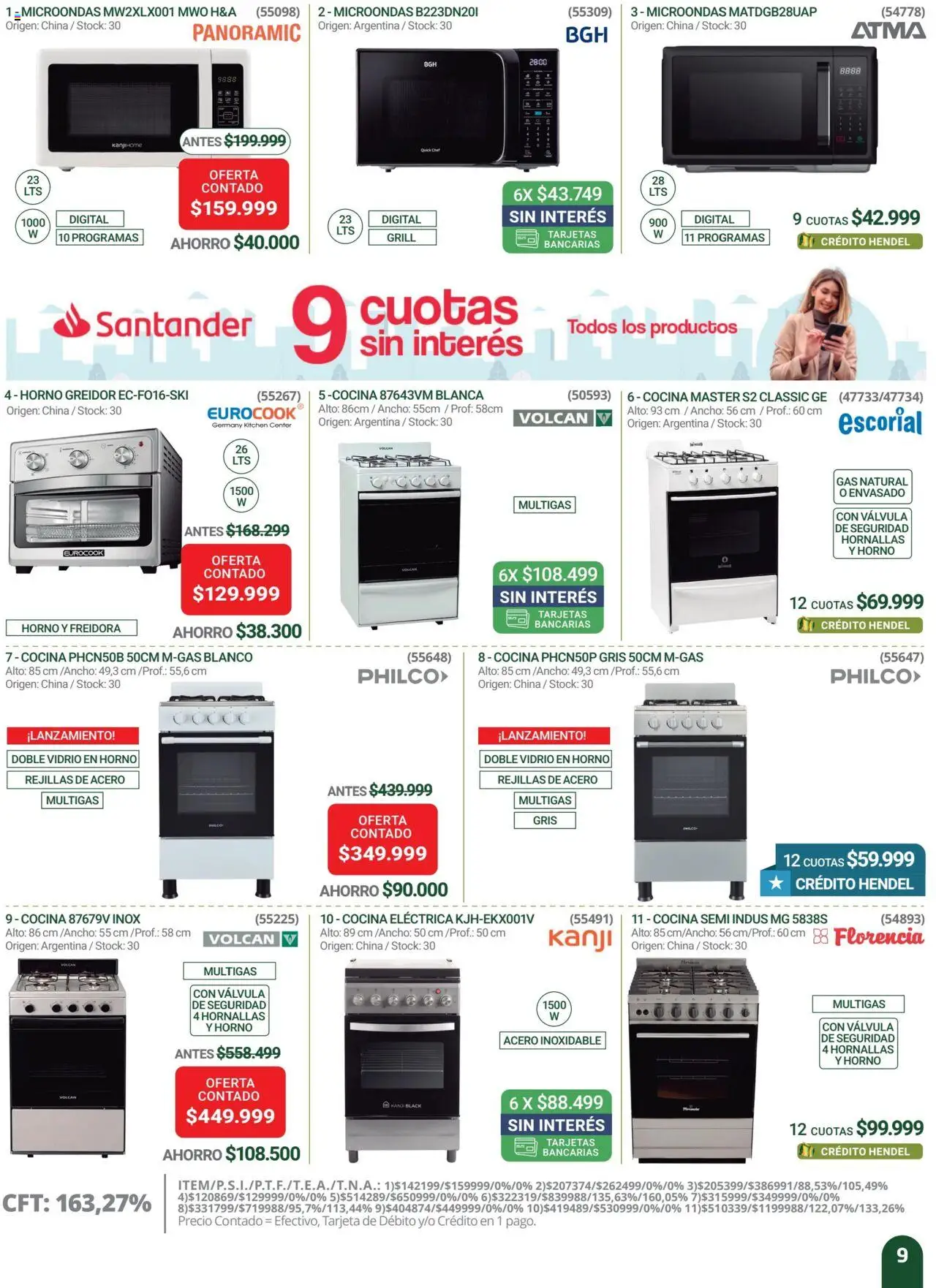 Hendel catálogo │ válido desde el 01.10.2025 | Página: 9 | Productos: Horno, Cocina, Freidora, Microondas