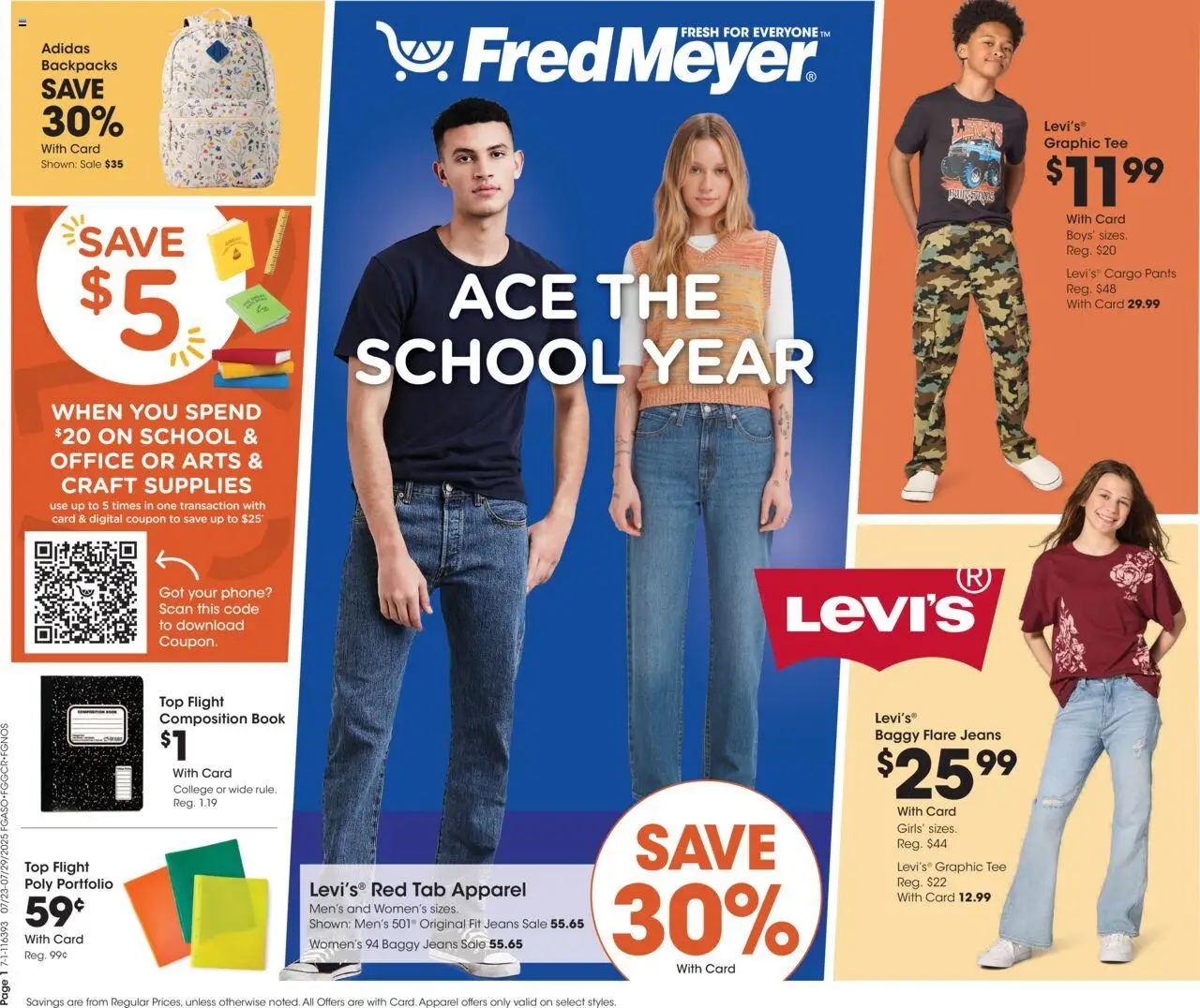 Fred Meyer Home & Apparel - valid from 23.07.2025 | Page: 1 | Products: Pants, Jeans, Phone