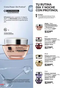 Nuevas ofertas de AVON válidas en toda la República Mexicana desde el 13.09.2025. ¡Encuentra las mejores ofertas en Reversalist crema facial con Protinol 2 variantes. 50 g, Facial cream with Protinol, 2 variants! | Página: 211