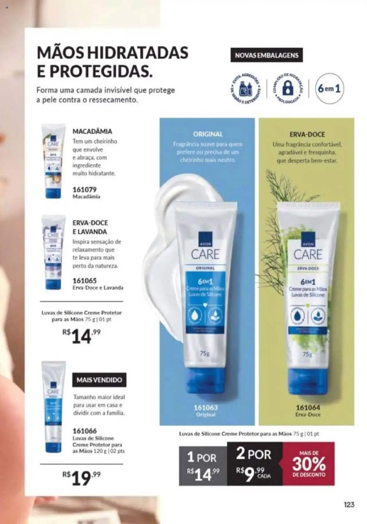 Avon Folheto - válido de 26.09.2025 | Página: 123 | Produtos: Macadâmia, Fragrância, Creme, Luvas