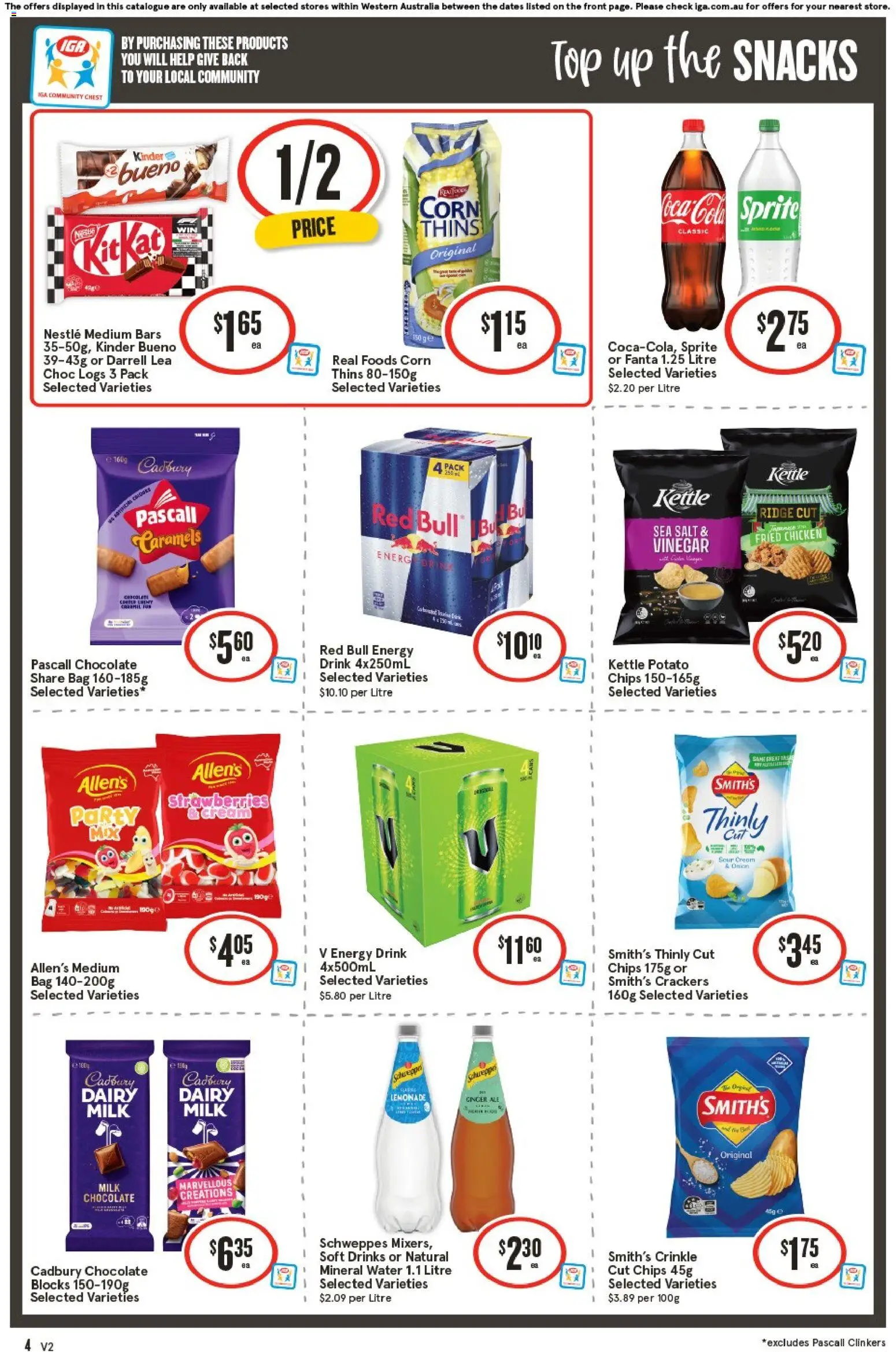 IGA catalogue - valid from 28.01.2026 | Page: 4 | Products: Dairy, Coca Cola, Water, Game