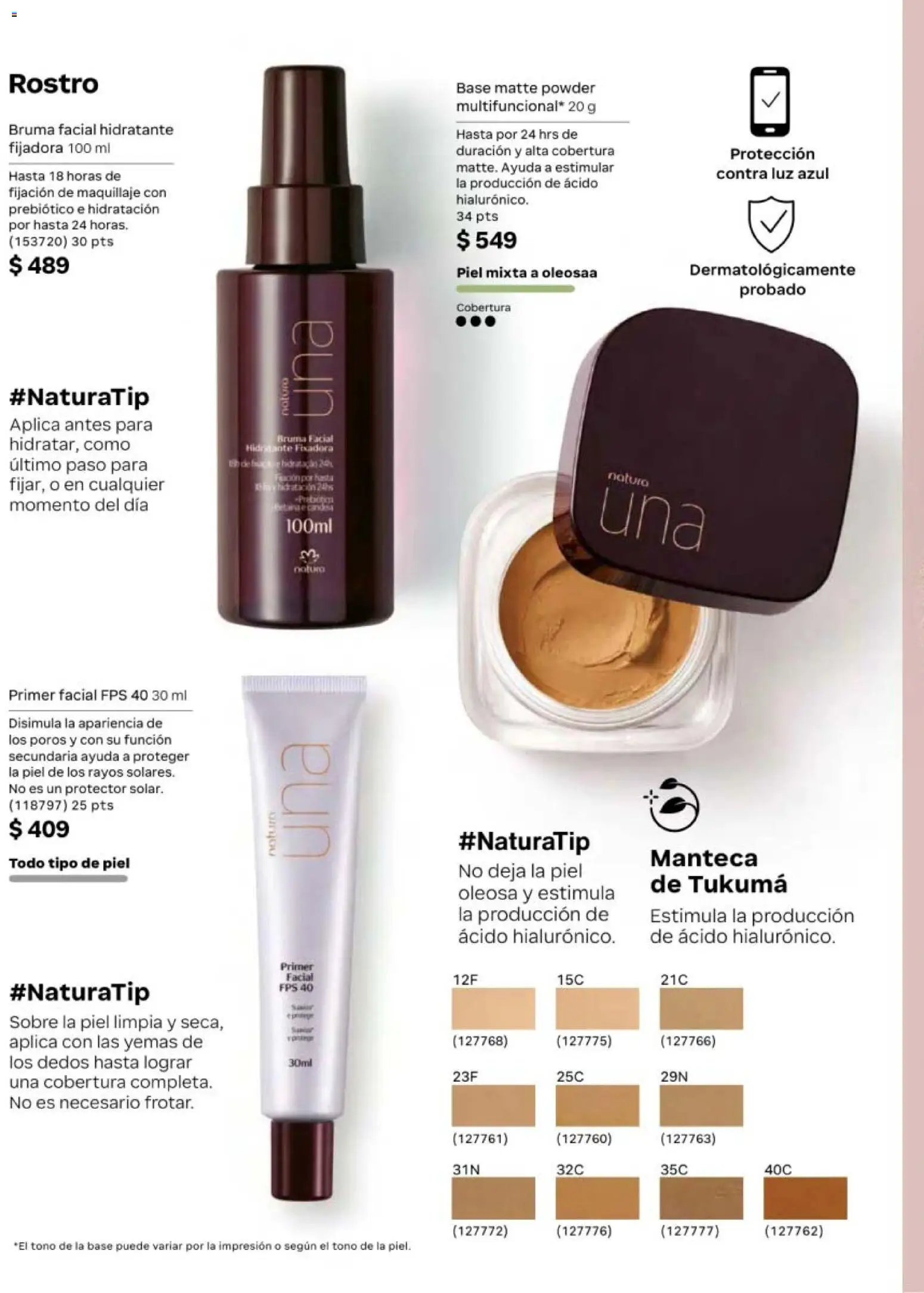 Nuevas ofertas de Natura válidas en toda la República Mexicana desde el 13.03.2026. ¡Encuentra las mejores ofertas en Natura campaña 5 2026! | Página: 58 | Productos: Bruma, Maquillaje, Sobre