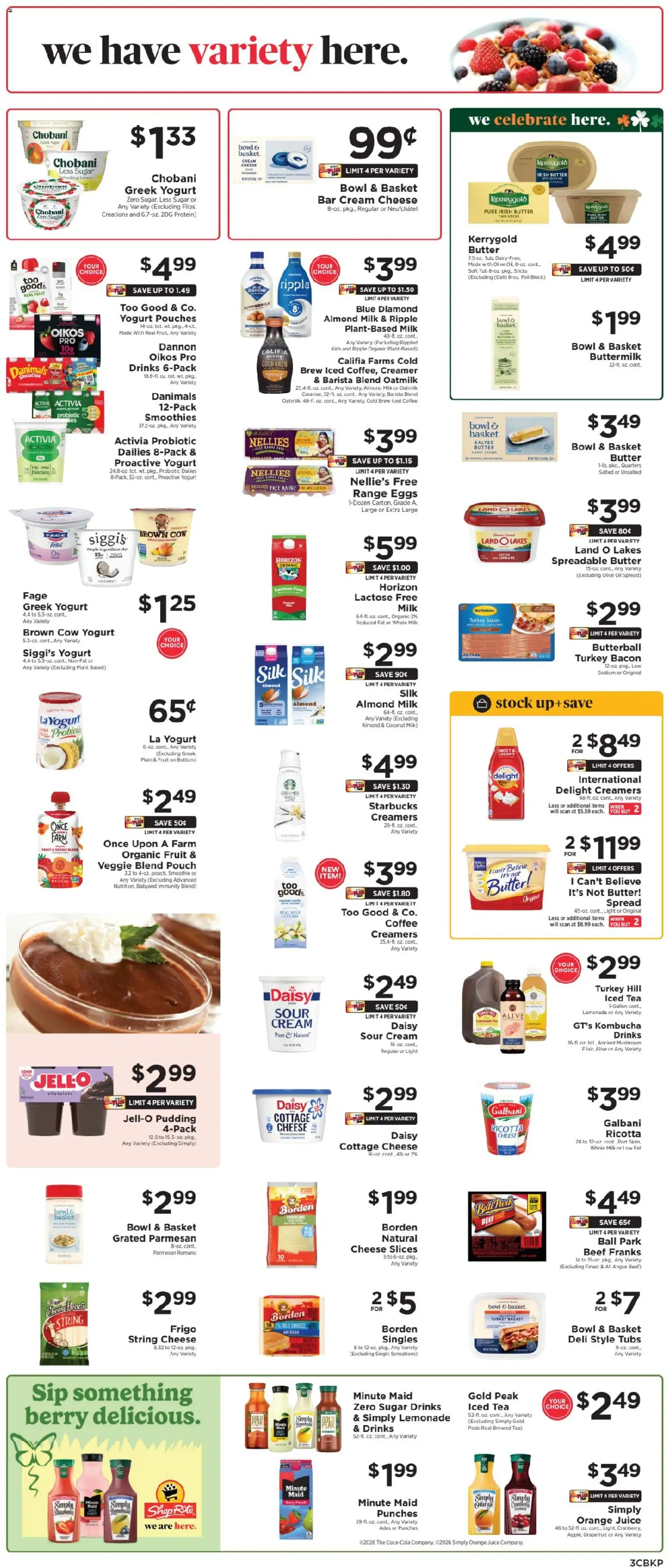 ShopRite Weekly Ad 2 - valid from 15.03.2026 | Page: 5 | Products: Yogurt, Beef, Cream, Sugar
