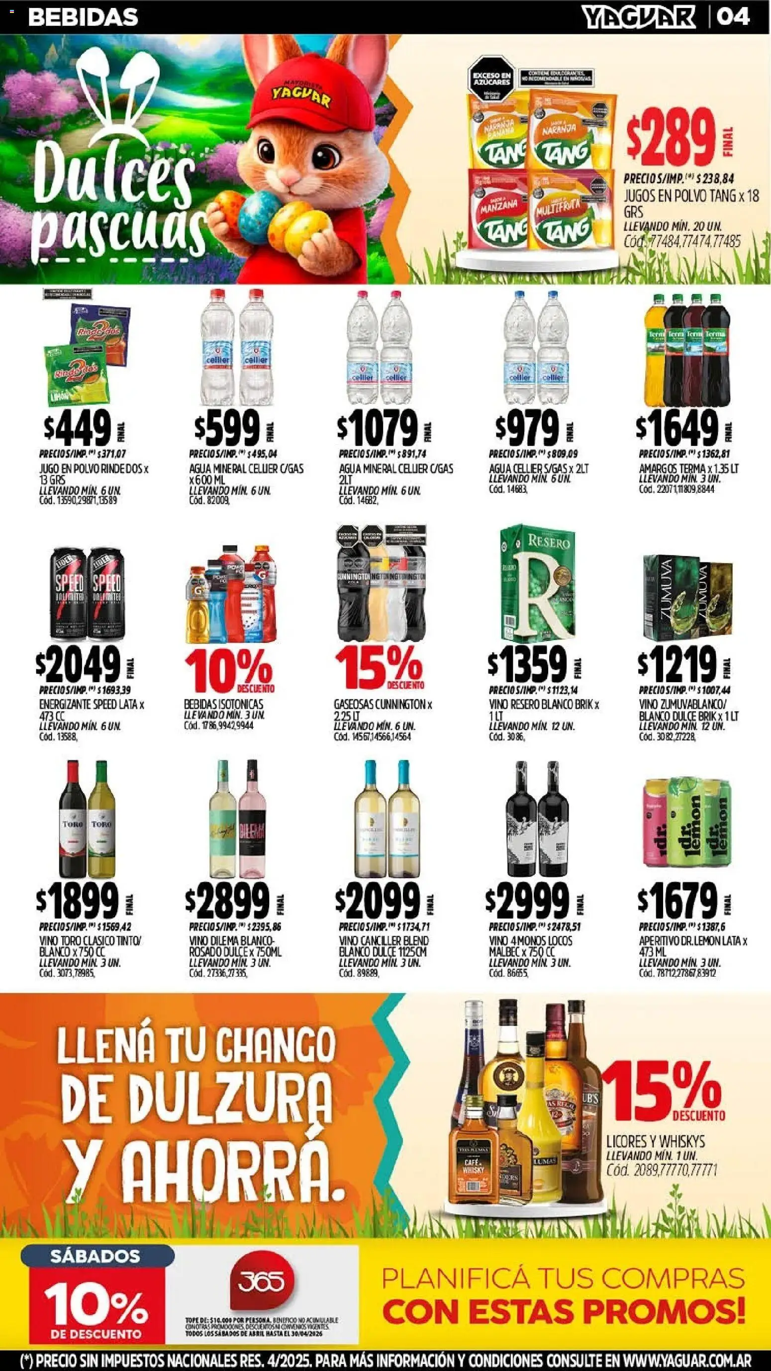 Yaguar - Oferta Semanal San Juan │ válido desde el 30.03.2026 | Página: 4 | Productos: Manzana, Agua, Café, Jugo