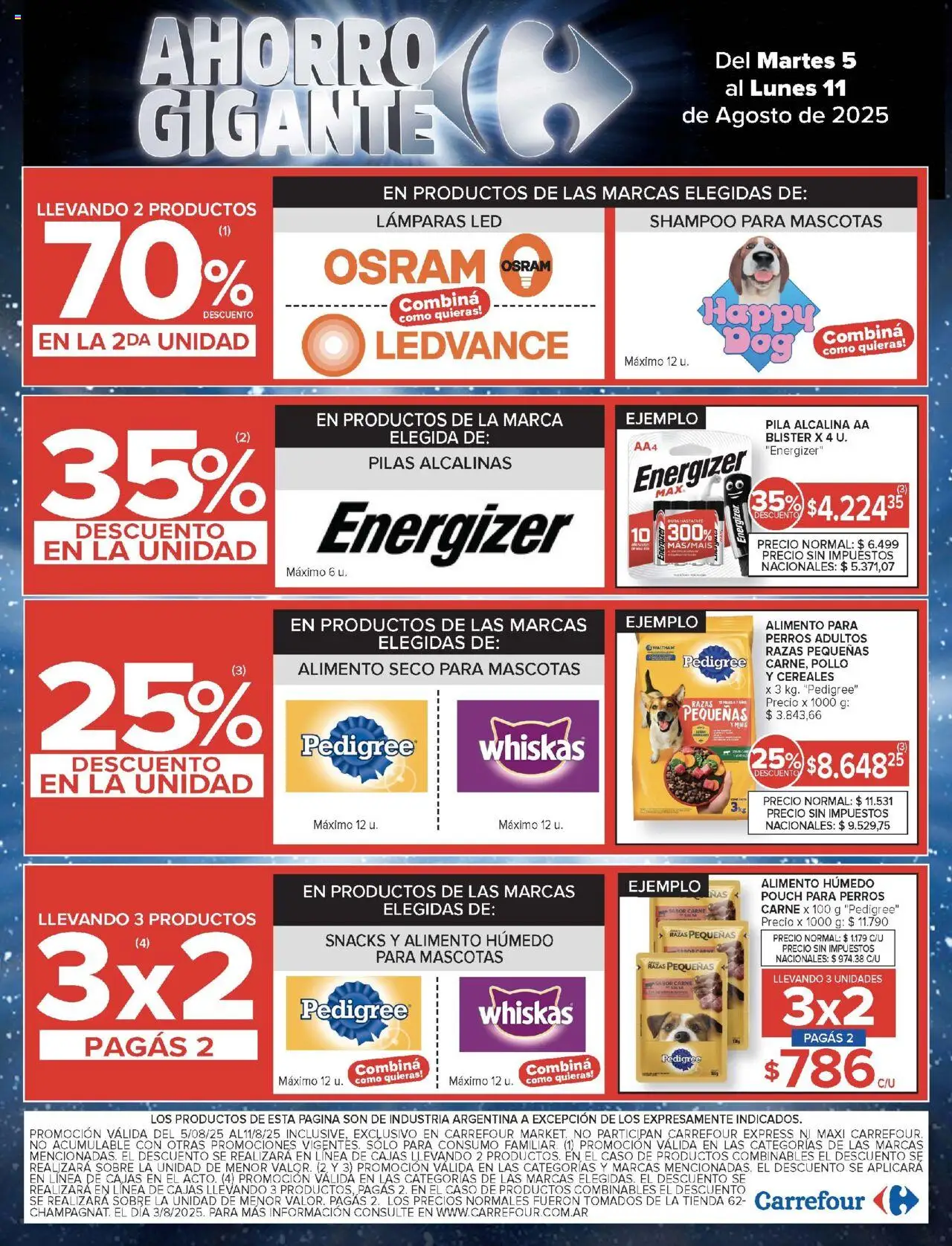 Carrefour Market catálogo │ válido desde el 05.08.2025 | Página: 18 | Productos: Caso, Sobre, Pollo, Shampoo