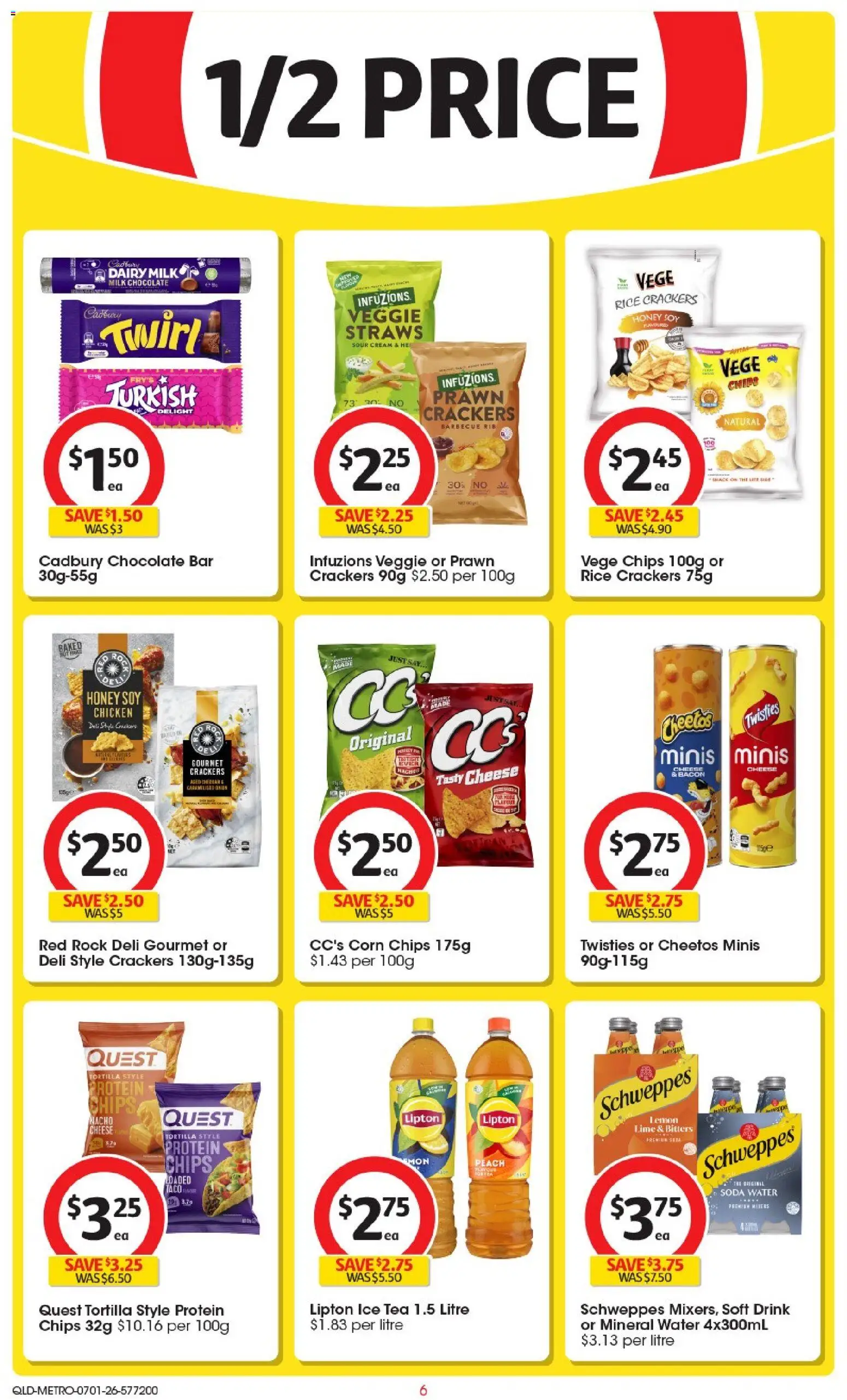 Coles catalogue - valid from 13.01.2026 | Page: 6 | Products: Rice, Sour cream, Chips, Straws