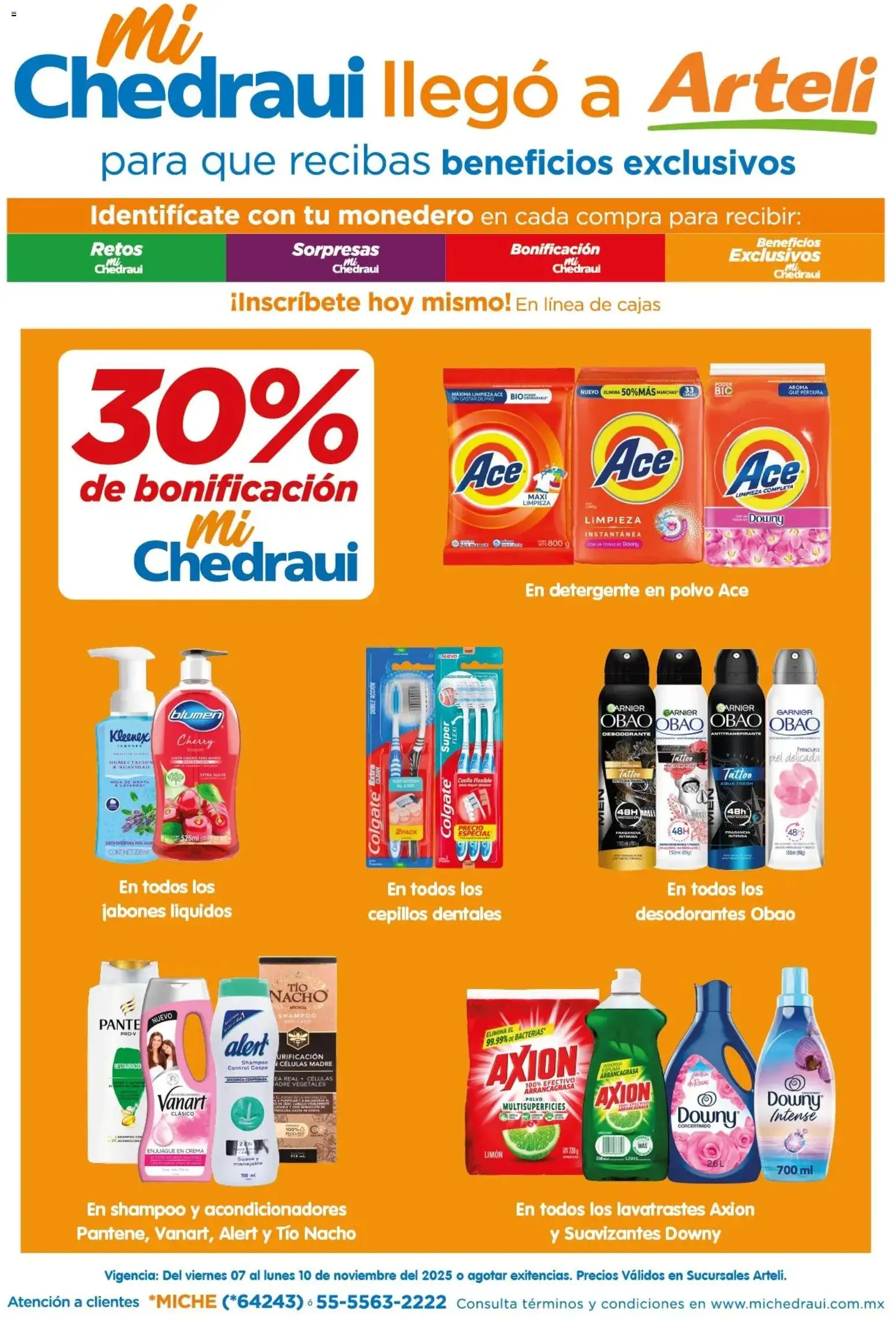 Nuevas ofertas de Arteli válidas en toda la República Mexicana desde el 07.11.2025. ¡Encuentra las mejores ofertas en Arteli folleto Bonificación! | Página: 1 | Productos: Monedero, Agua, Limón, Polvo