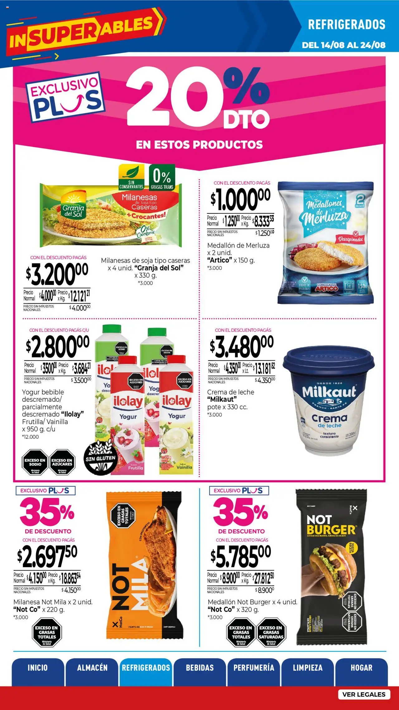 La Anonima - Insuperables - z5 │ válido desde el 14.08.2025 | Página: 16 | Productos: Frutilla, Milanesa, Planta, Crema