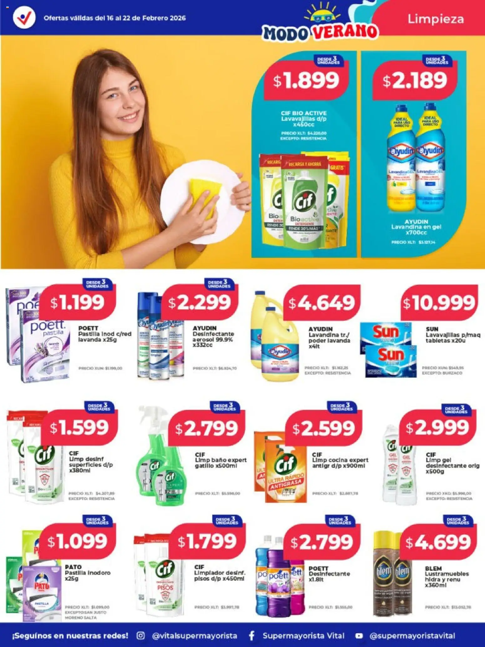 Vital - Ofertas - Posadas │ válido desde el 16.02.2026 | Página: 4 | Productos: Desinfectante, Cocina, Baño, Inodoro