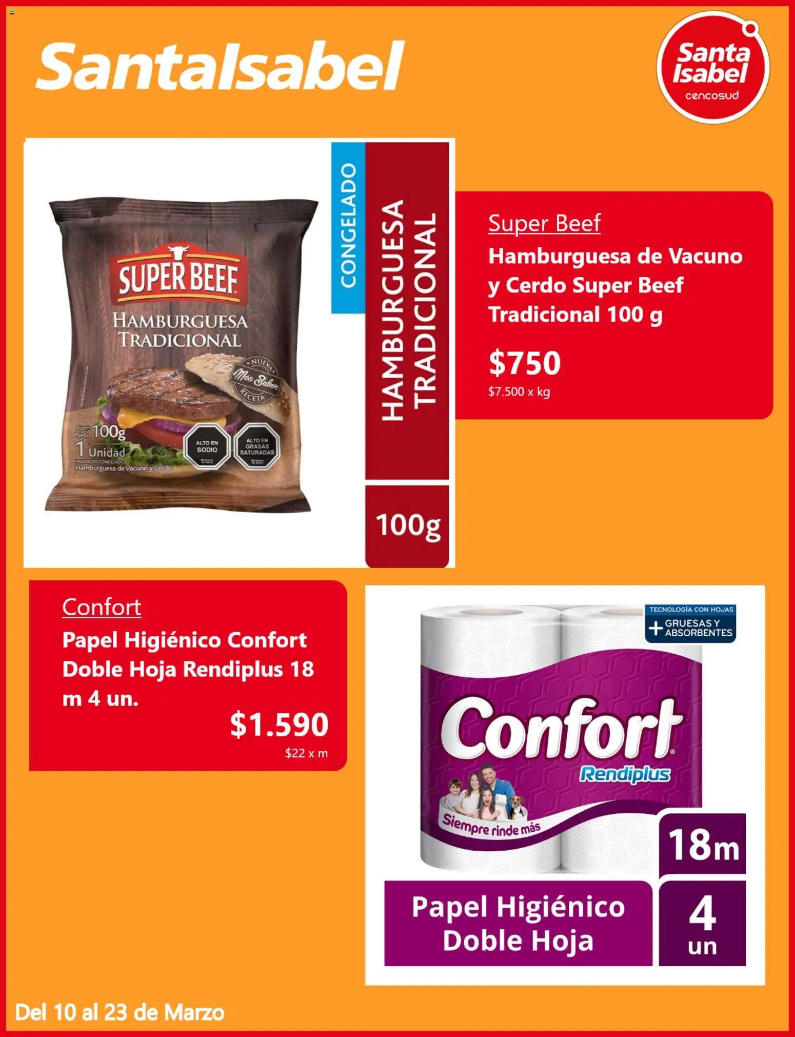 Santa Isabel ofertas  │ válido desde el 10.03.2026 | Página: 3 | Productos: Papel higiénico, Cerdo