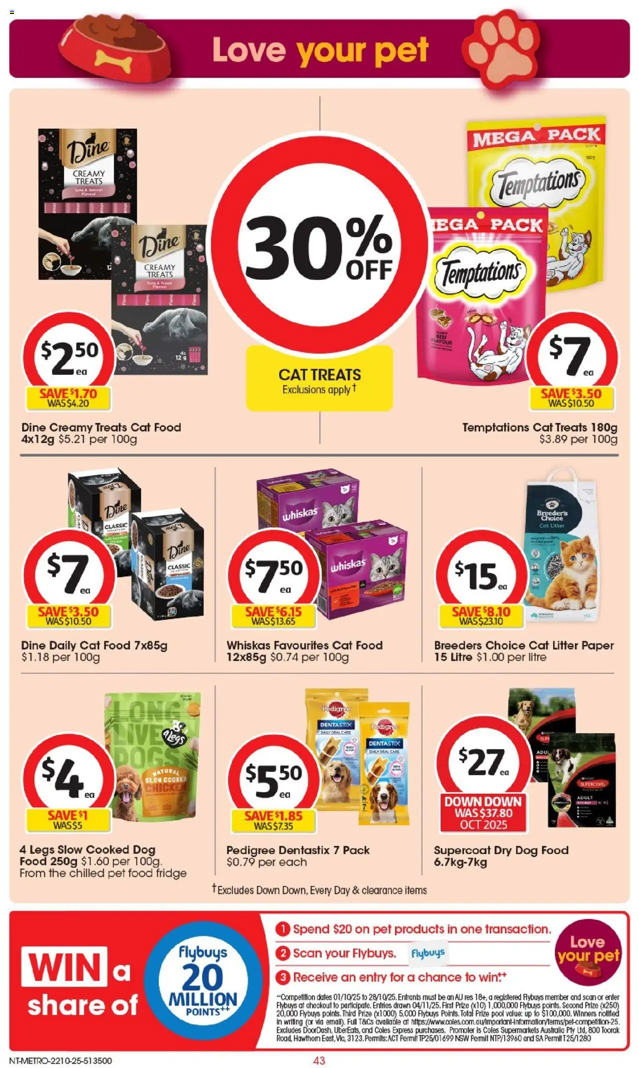 Coles catalogue - valid from 22.10.2025 | Page: 44 | Products: Beef, Dog food, Tuna, Fridge