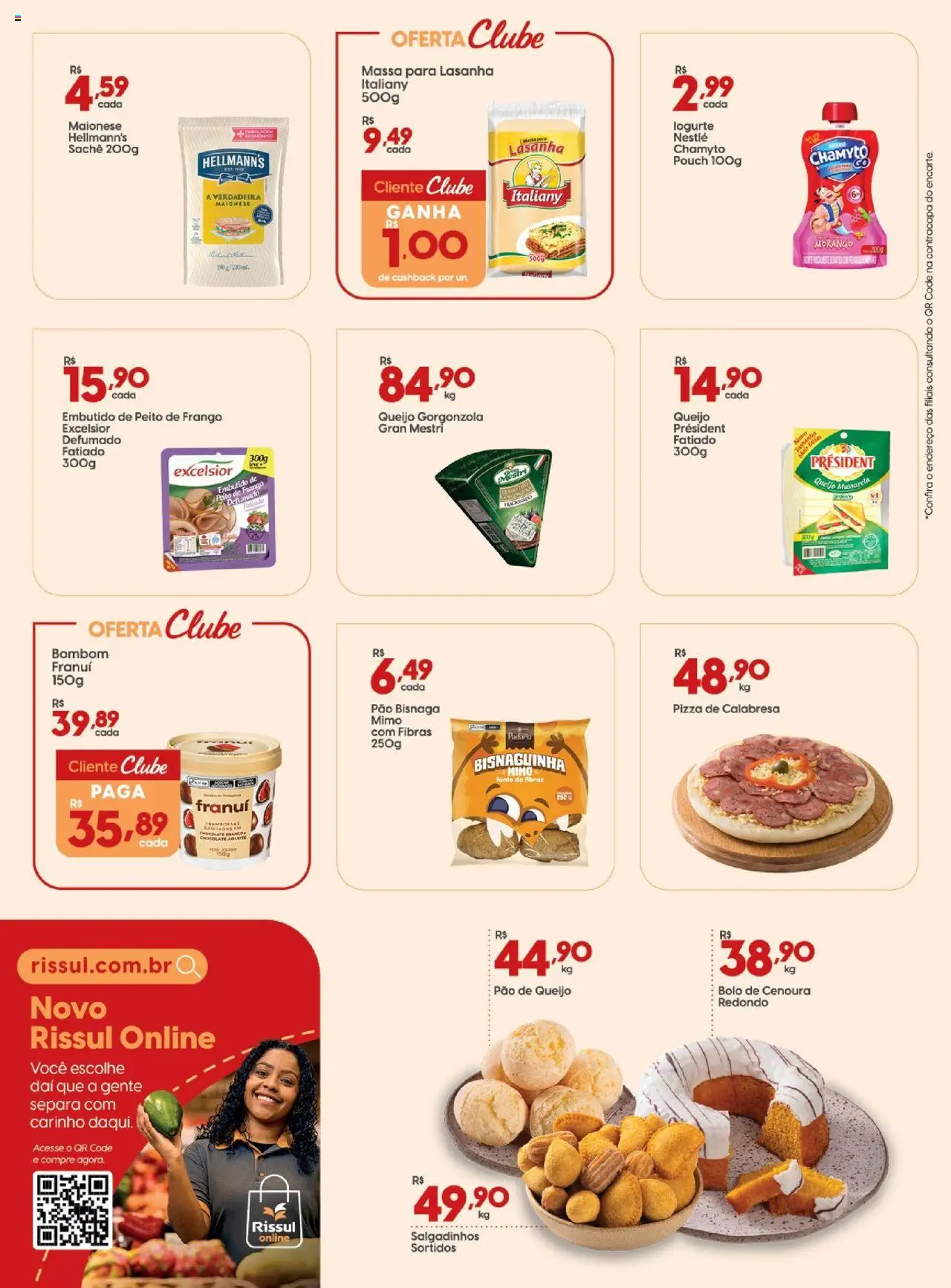 Rissul Folheto - válido de 18.09.2025 | Página: 5 | Produtos: Cenoura, Lasanha, Mussarela, Peito de frango