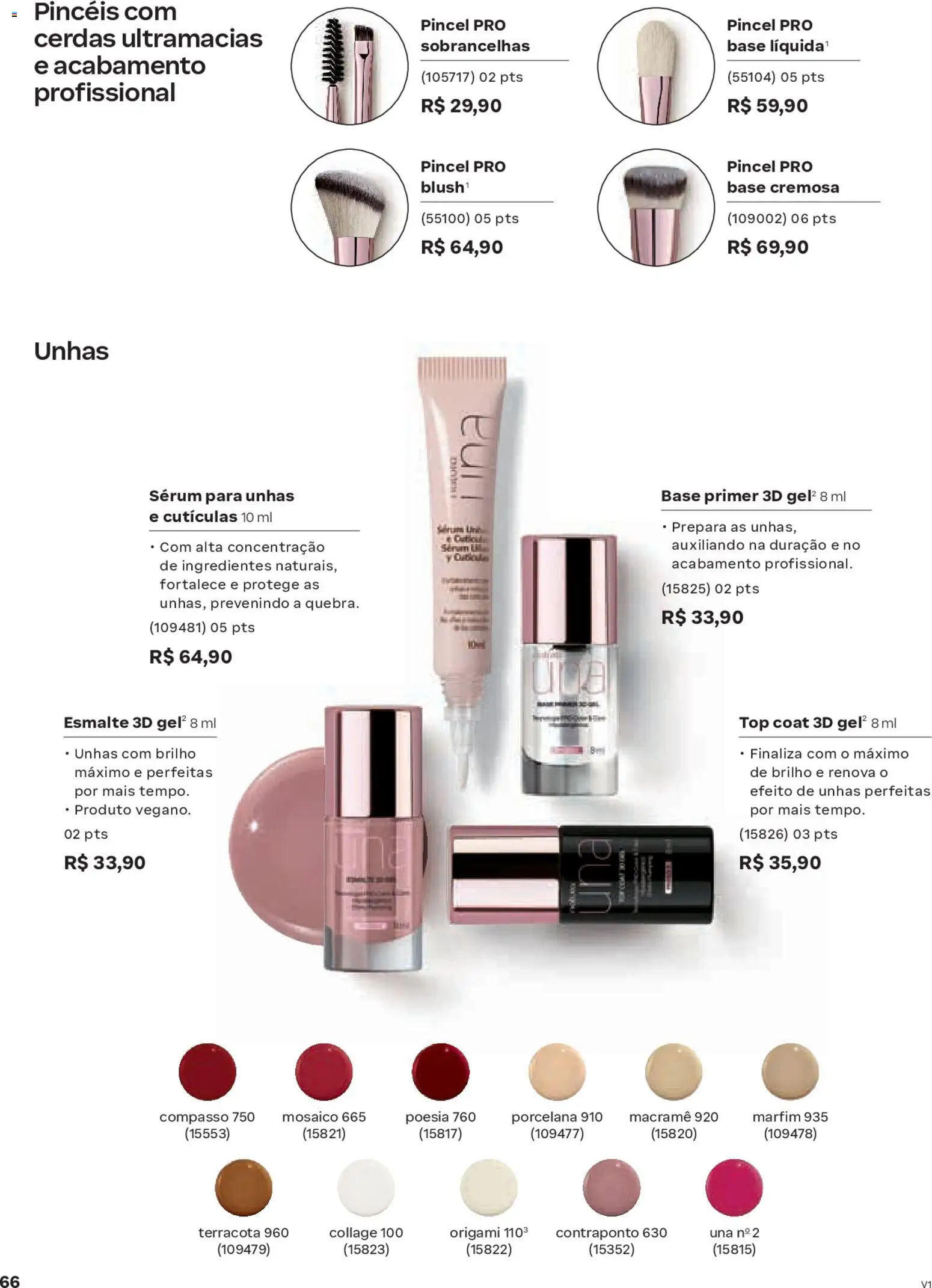 Natura Folheto - válido de 26.12.2025 | Página: 66 | Produtos: Pincel, Base, Primer, Top coat