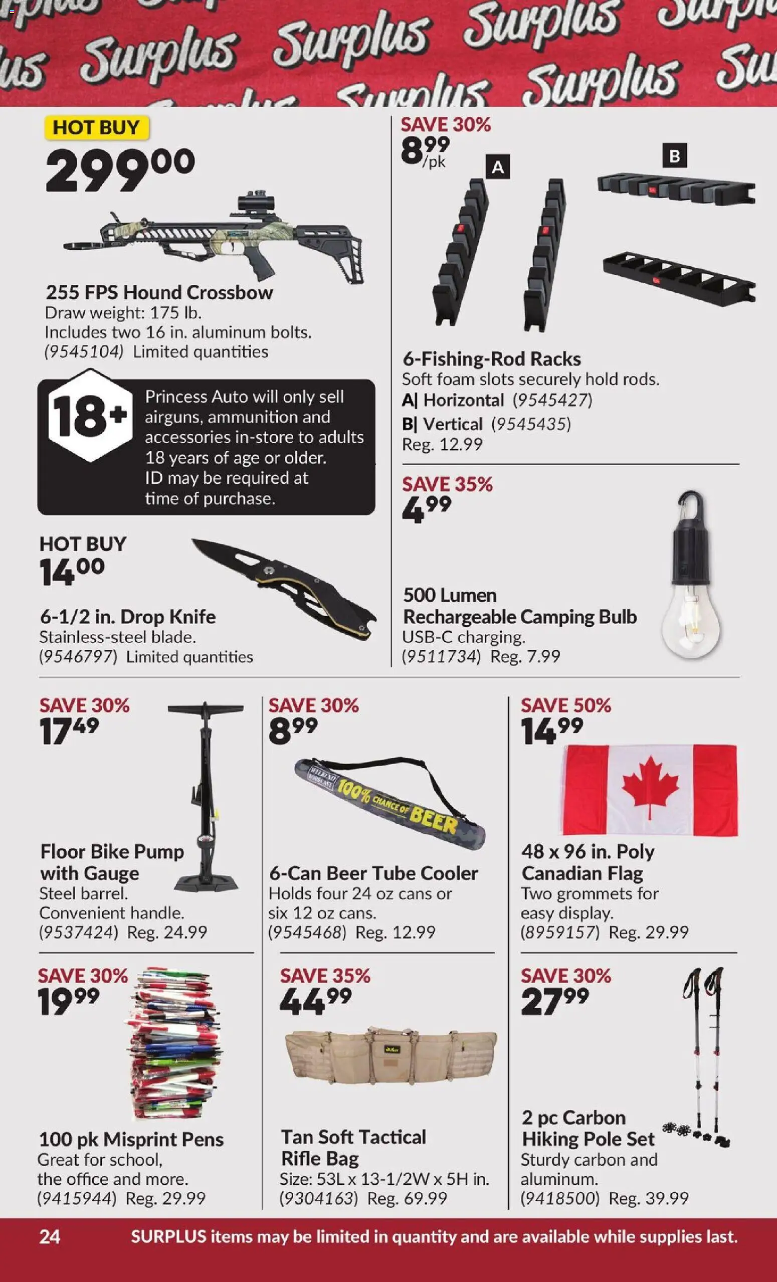 Princess Auto flyer valid from 24.02.2026 | Page: 28 | Products: PC, Bag, Beer