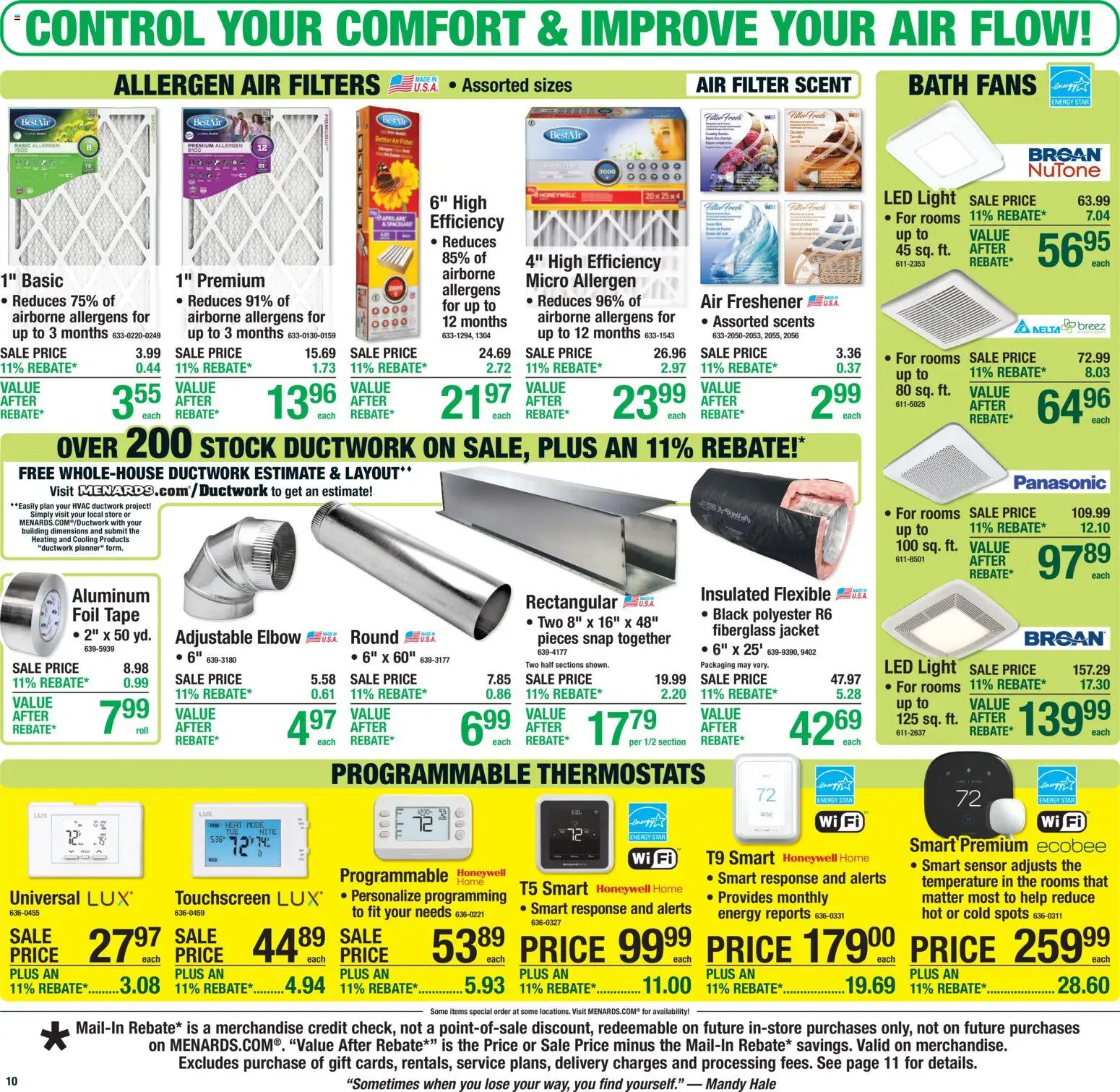 Menards Weekly Ad - valid from 25.02.2026 | Page: 15 | Products: Bath, Jacket, Sensor, Air Filter