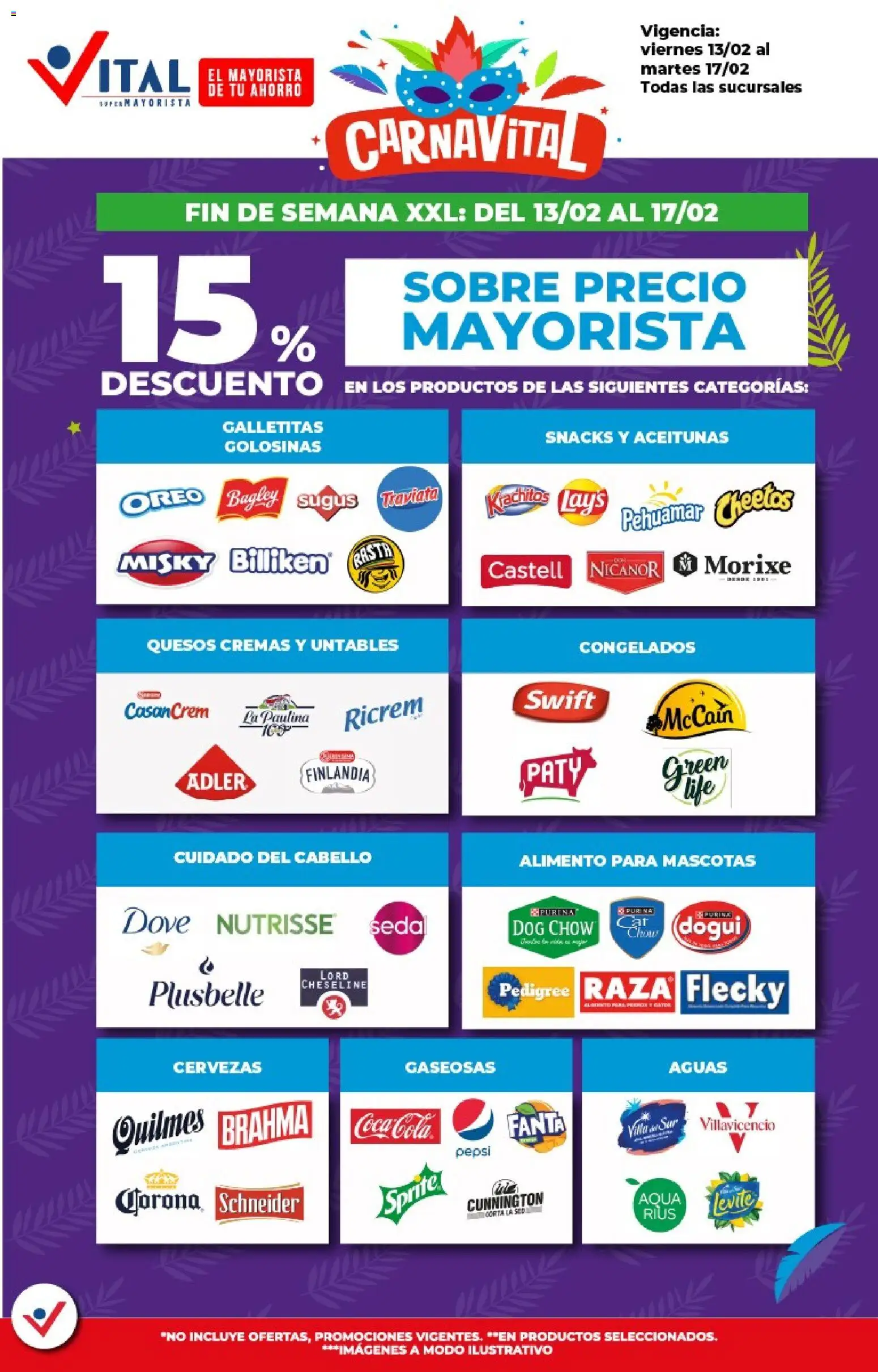 Vital - Ofertas fin │ válido desde el 13.02.2026 | Página: 6 | Productos: Sobre, Galletitas, Aceitunas, Golosinas
