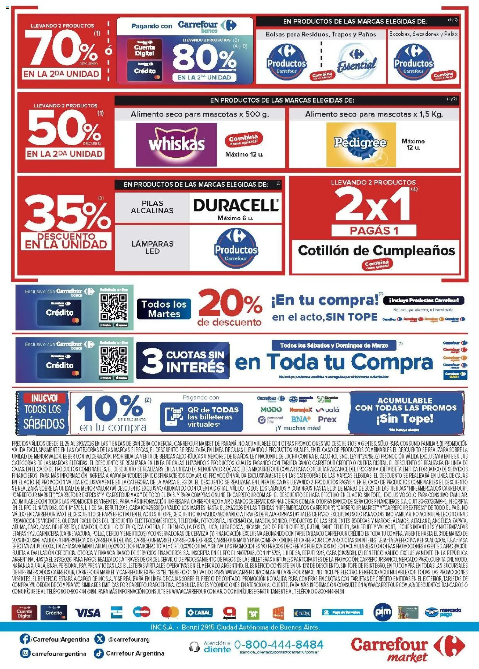 Carrefour Market - Market Paraná  │ válido desde el 25.03.2026 | Página: 5 | Productos: Teléfono, Caso, Cuchillo, Cerdo