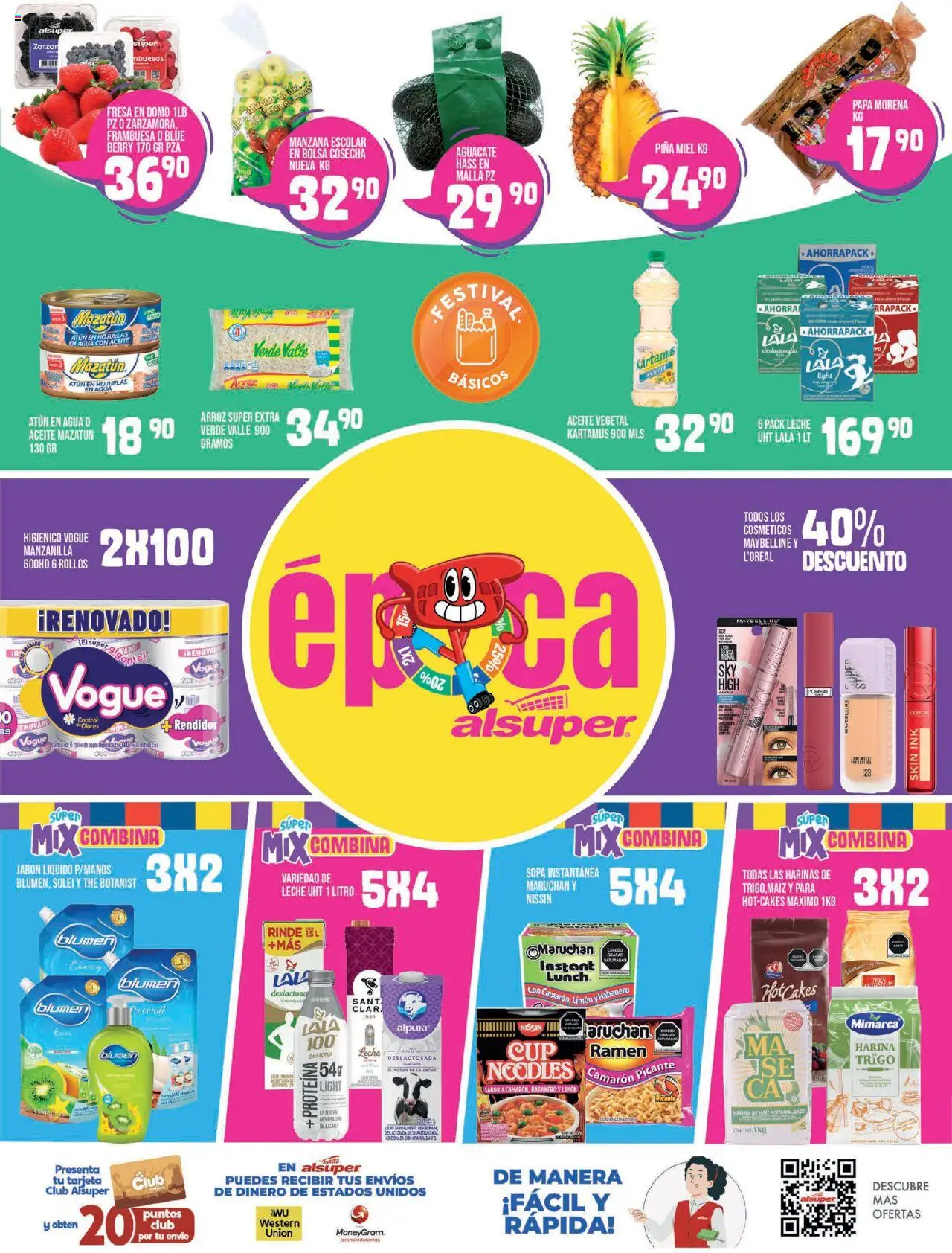 Nuevas ofertas de Alsuper válidas en toda la República Mexicana desde el 01.08.2025. ¡Encuentra las mejores ofertas en Alsuper - Folleto - Durango! | Página: 8 | Productos: Jabón líquido, Sopa, Aceite, Hojuelas