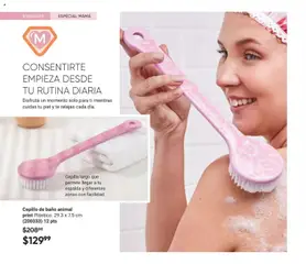 Vista previa de Cepillo de baño animal print, Plástico. 29.3 x 7.5 cm (200333) 12 pts, nuevo folleto de la tienda, válido en México a partir del 02.04.2026 | Página: 106 | Productos: Cepillo, Té, Baño