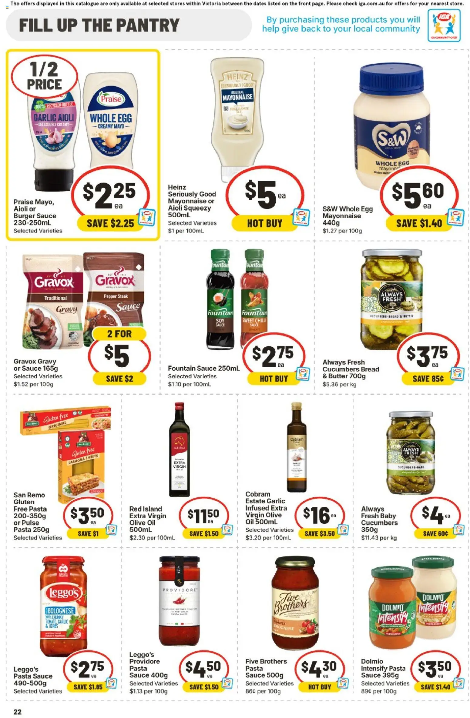IGA catalogue - valid from 11.03.2026 | Page: 21 | Products: Oil, Mayonnaise, Sauce, Fountain
