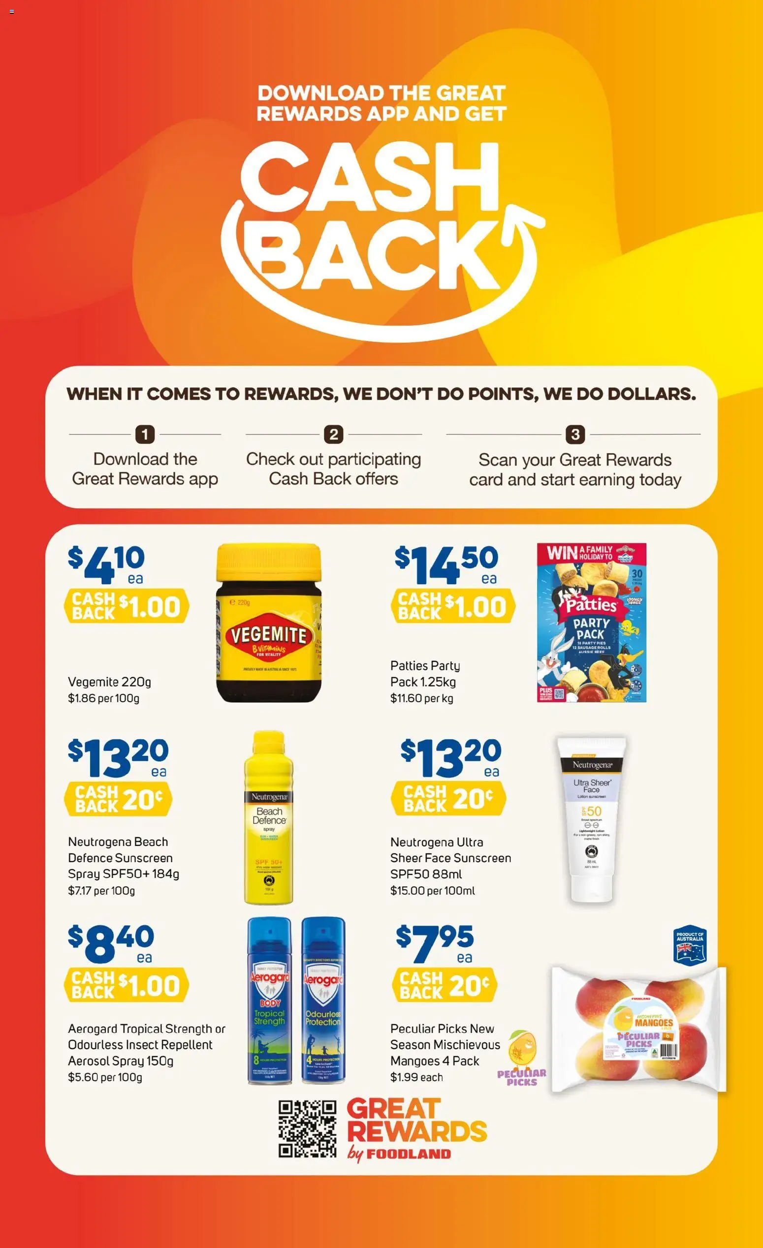 Foodland catalogue - valid from 19.11.2025 | Page: 32 | Products: Sunscreen, Lotion, Sausage, Vegemite