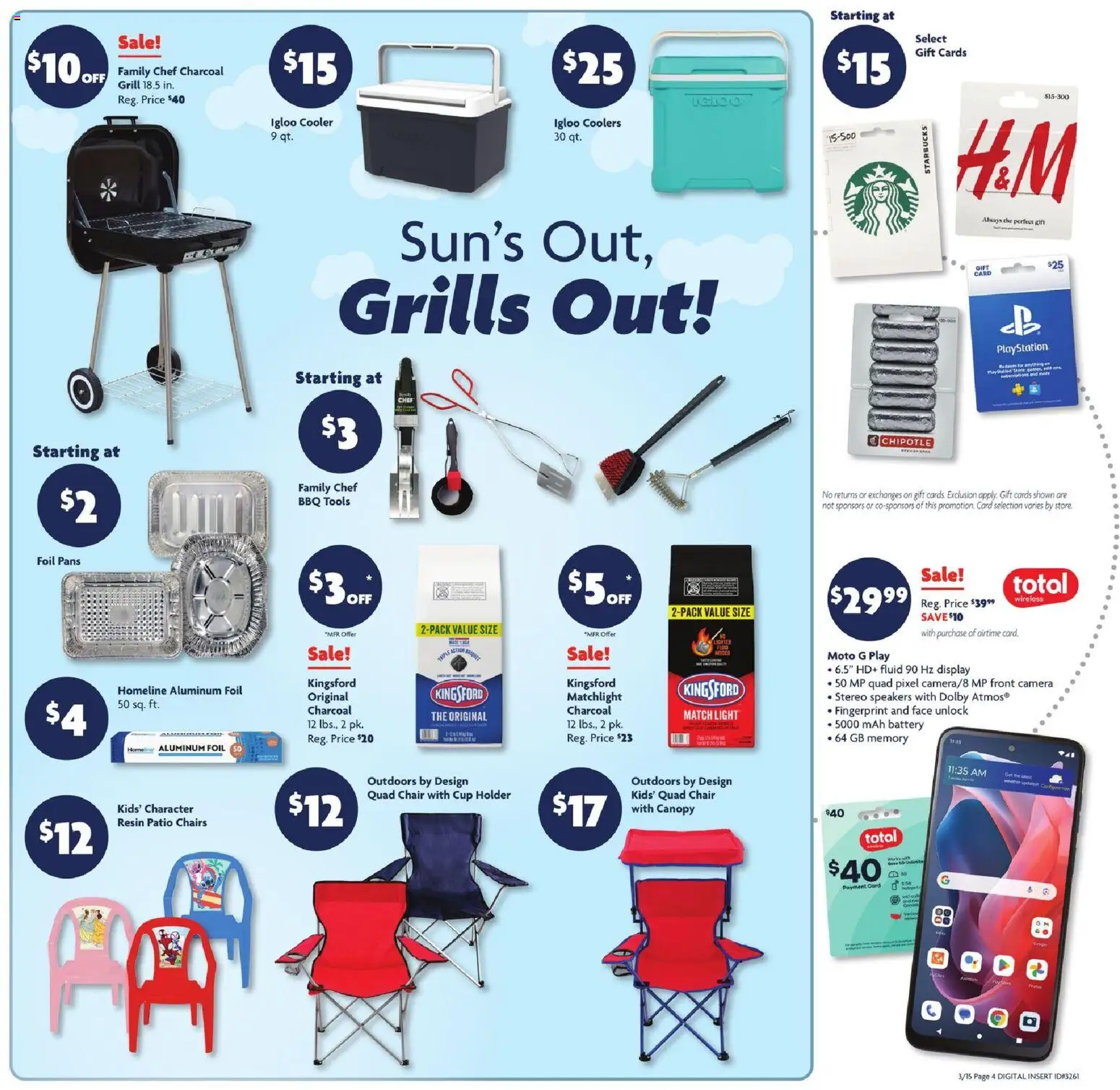 Family Dollar Current Ad - TX - valid from 15.03.2026 | Page: 6 | Products: Chair, Battery, Playstation, Grill