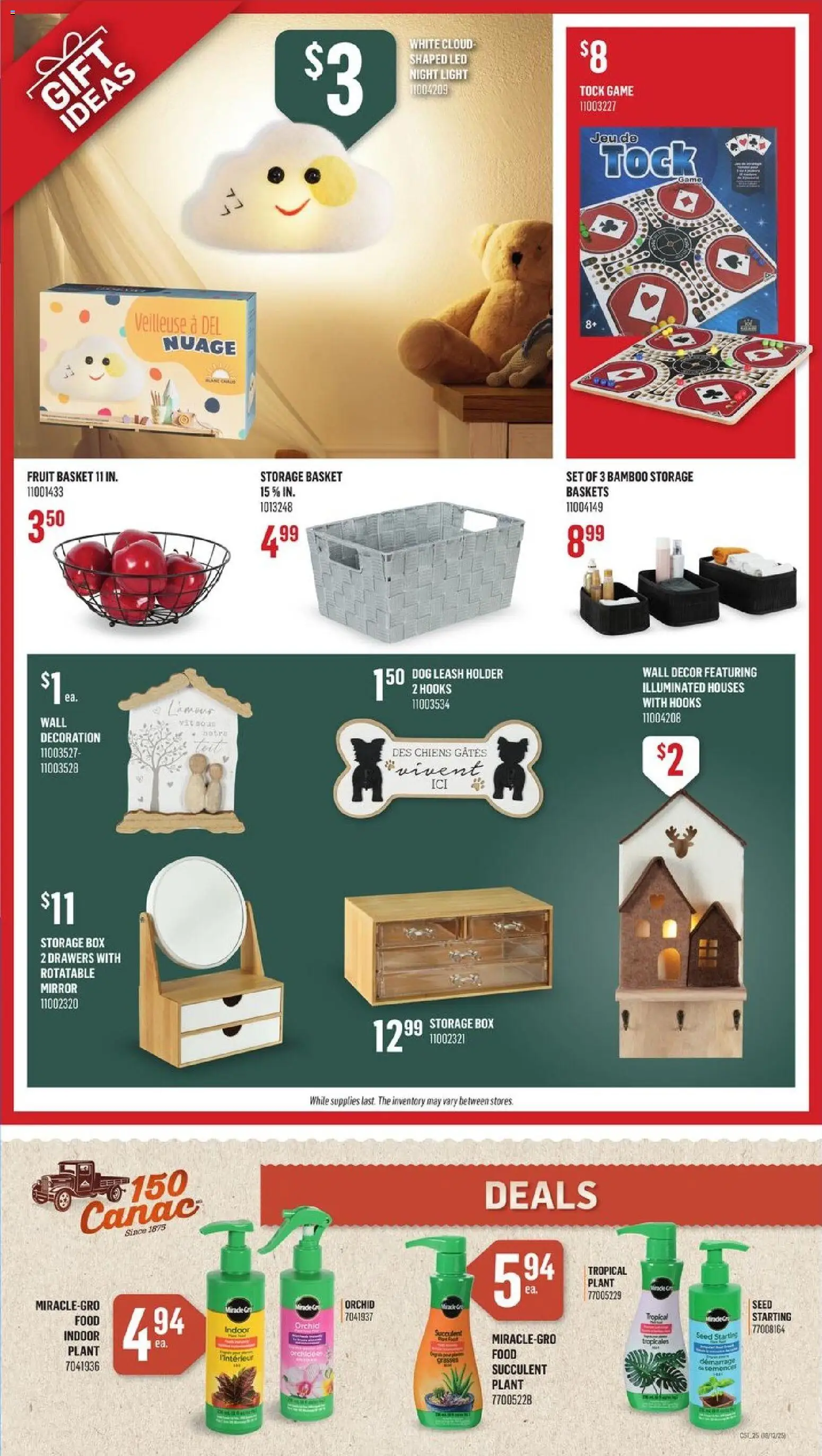 Canac flyer valid from 18.12.2025 | Page: 2 | Products: Game, Box, Basket, Mirror