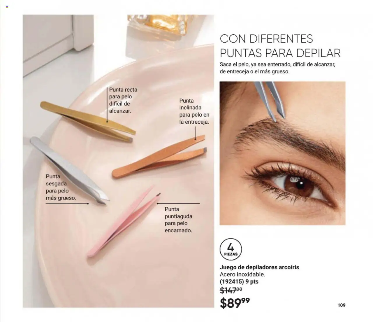 Nuevas ofertas de AVON válidas en toda la República Mexicana desde el 12.09.2025. ¡Encuentra las mejores ofertas en AVON - Casa & Estilo 15 2025! | Página: 109 | Productos: Juego