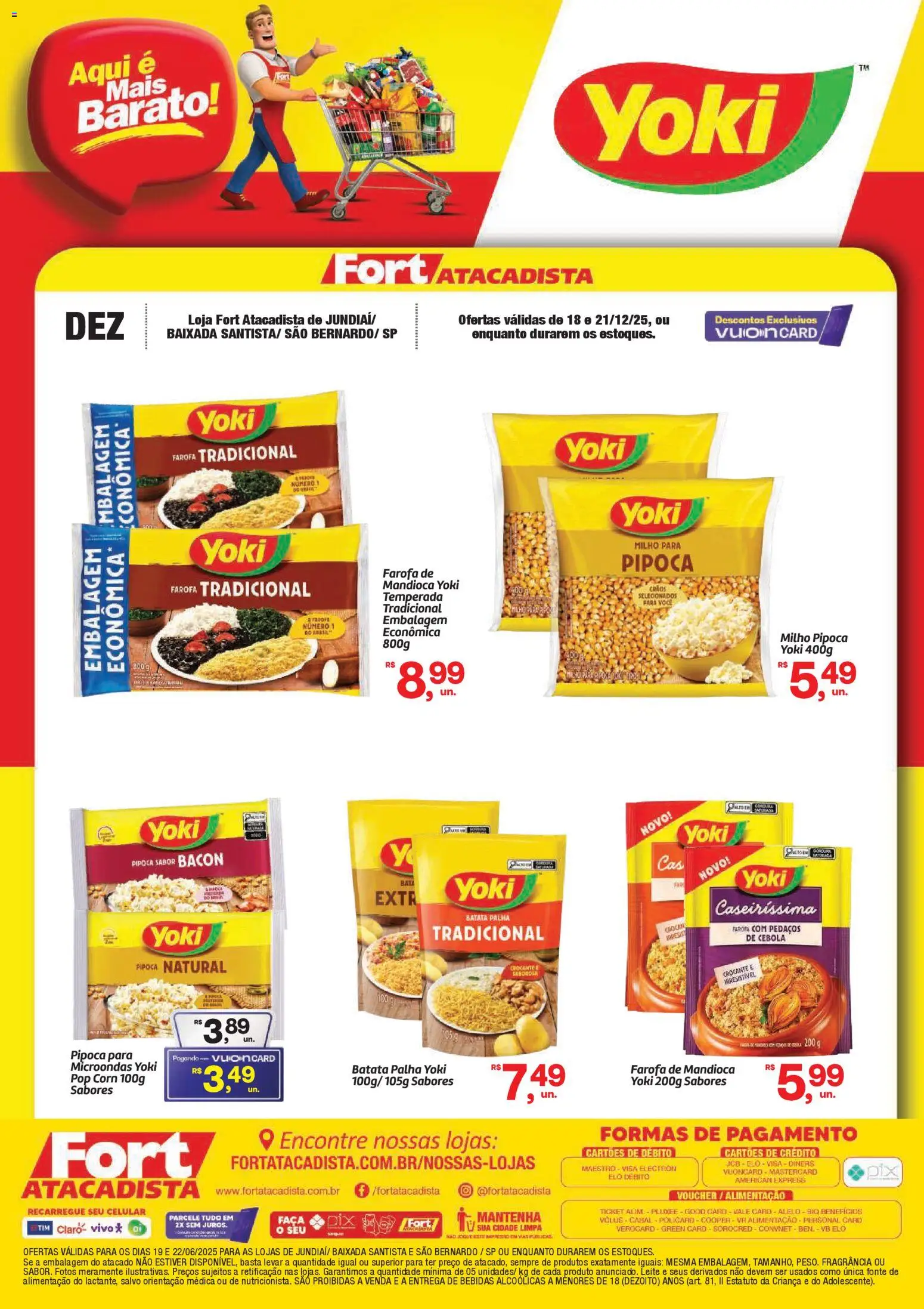 Fort Atacadista Folheto - válido de 18.12.2025 | Página: 1 | Produtos: Cebola, Fragrância, Leite, Faca