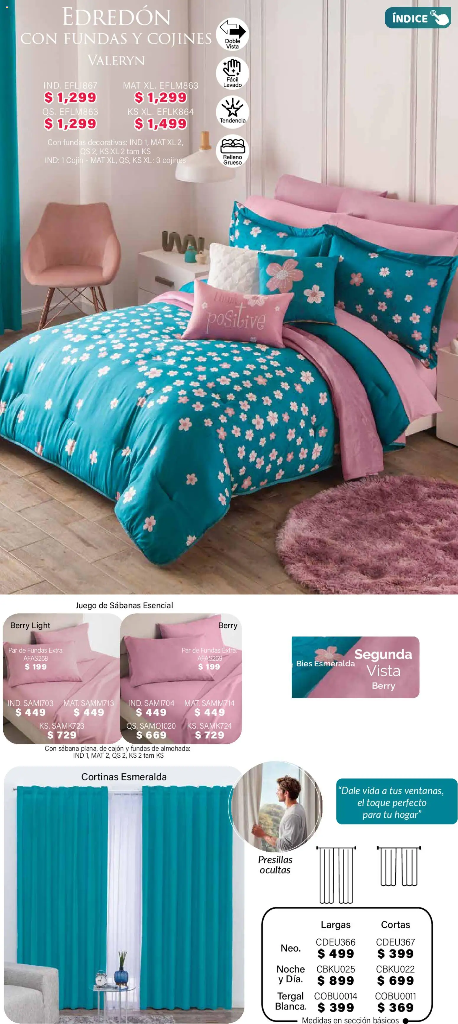 Nuevas ofertas de Colchas Concord válidas en toda la República Mexicana desde el 01.11.2025. ¡Encuentra las mejores ofertas en Colchas Concord Buen Fin! | Página: 104 | Productos: Juego, Almohada, Sabanas, Cortinas