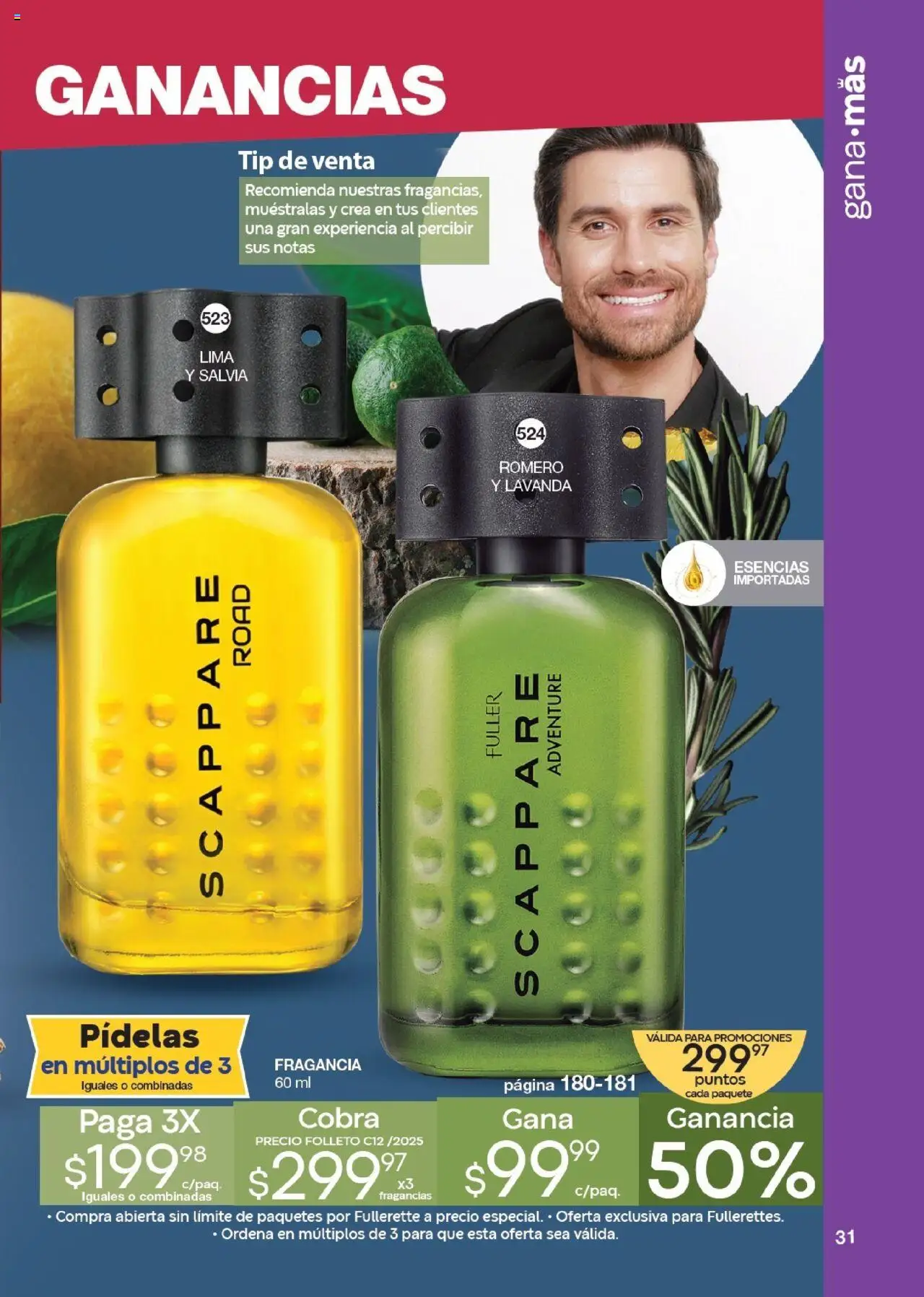 Nuevas ofertas de Fuller válidas en toda la República Mexicana desde el 17.09.2025. ¡Encuentra las mejores ofertas en Fuller - Revista Gana Más C12! | Página: 31 | Productos: Lima, Esencias, Fragancia