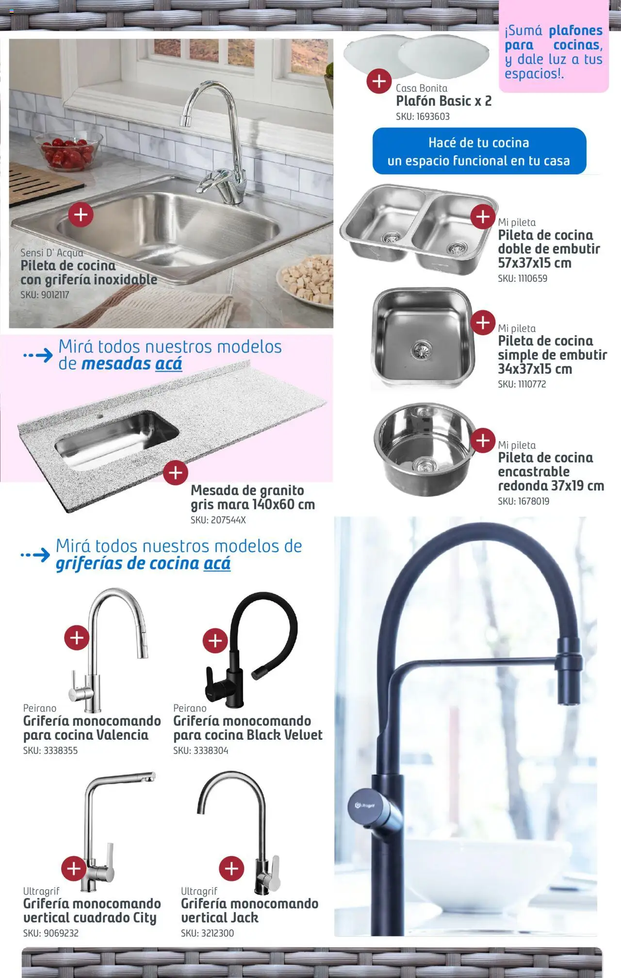 Sodimac ofertas │ válido desde el 08.09.2025 | Página: 13 | Productos: Mesada, Cocina, Pileta