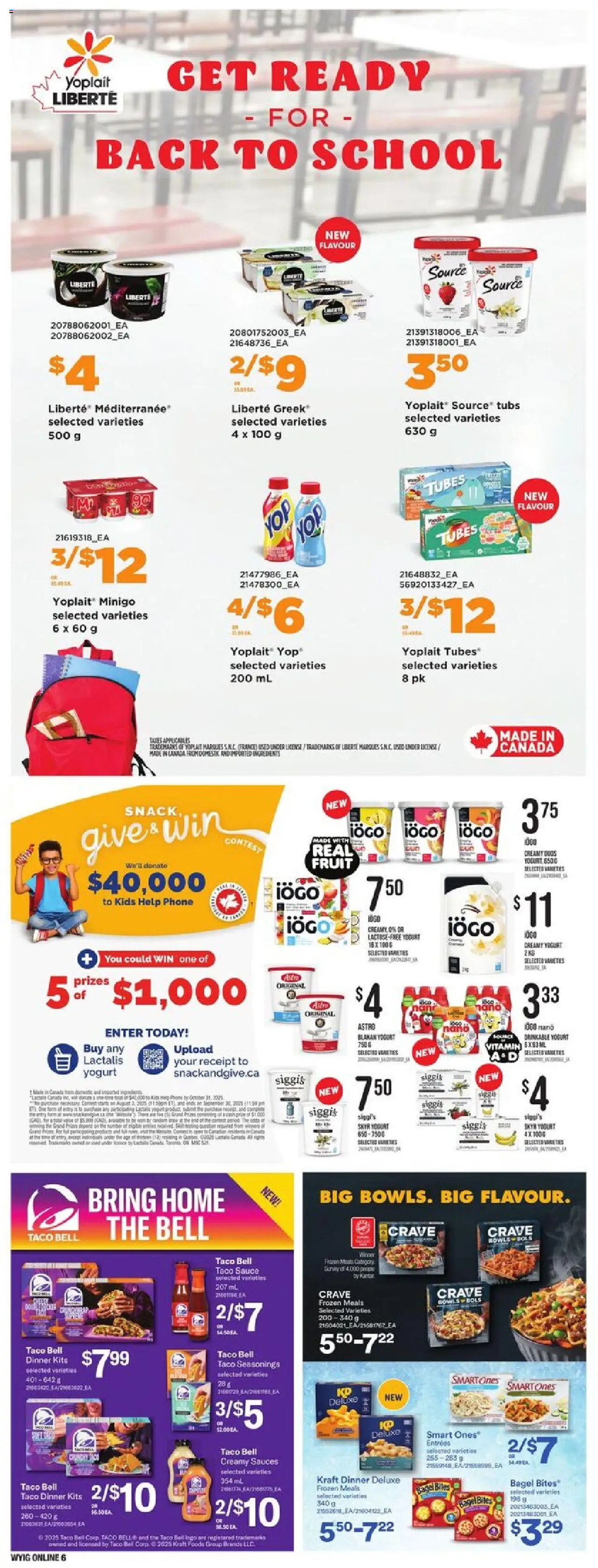 Loblaws flyer valid from 14.08.2025 | Page: 18 | Products: Phone, Yogurt