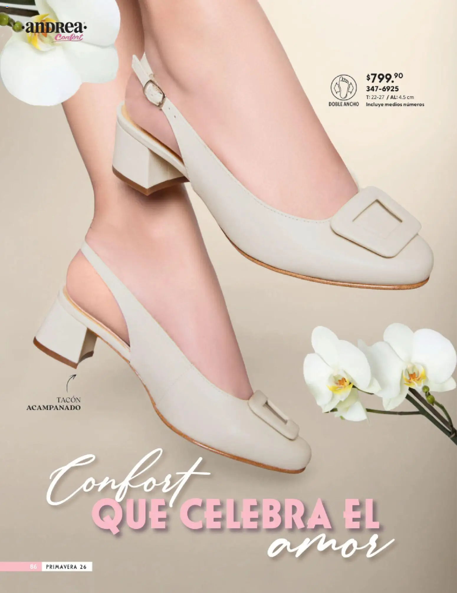 Nuevas ofertas de Andrea válidas en toda la República Mexicana desde el 25.01.2026. ¡Encuentra las mejores ofertas en Andrea catálogo Calzado Confort ! | Página: 86