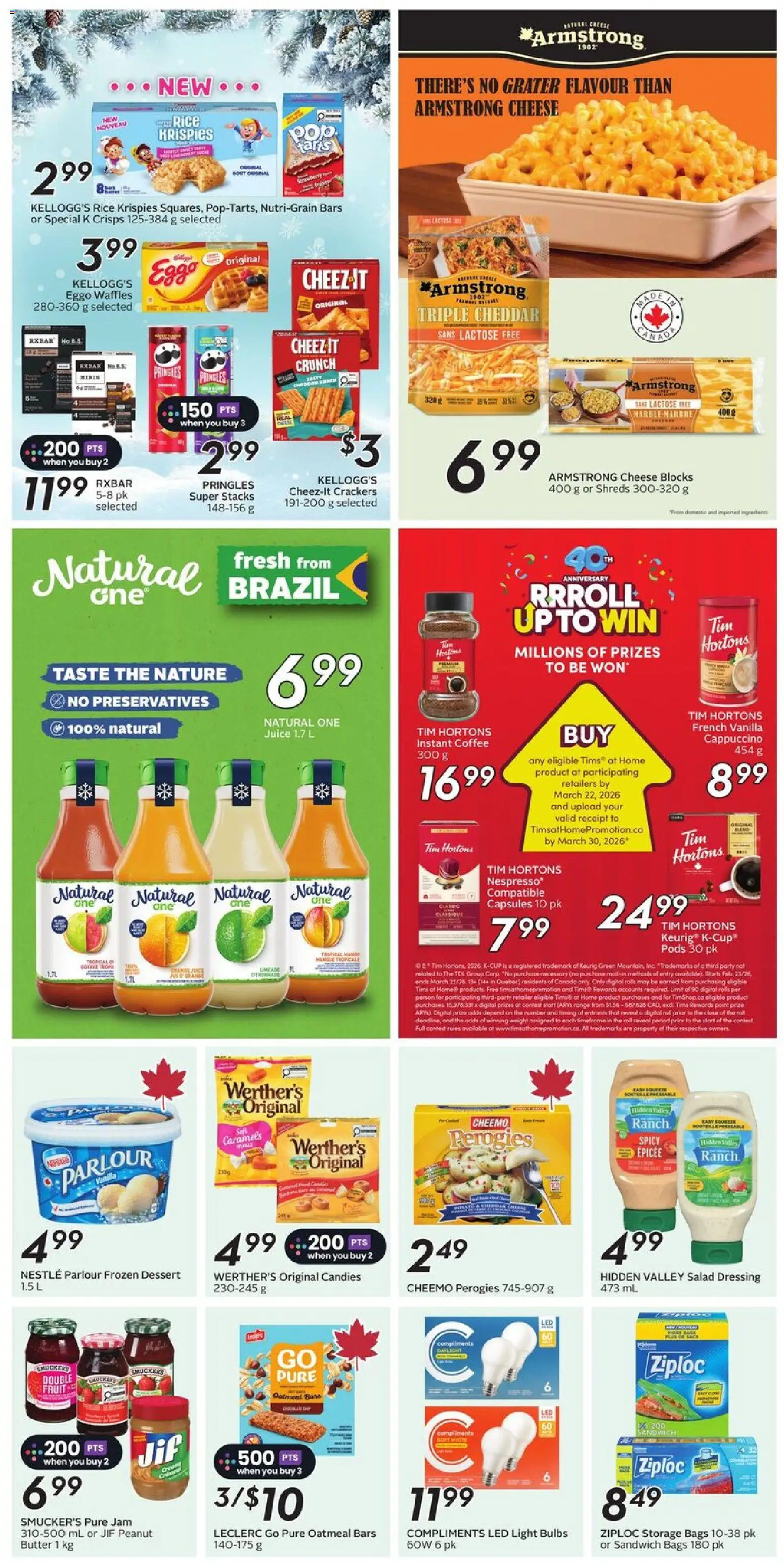 Sobeys flyer valid from 05.03.2026 | Page: 24 | Products: Rice, Candies, Cheese, Coffee