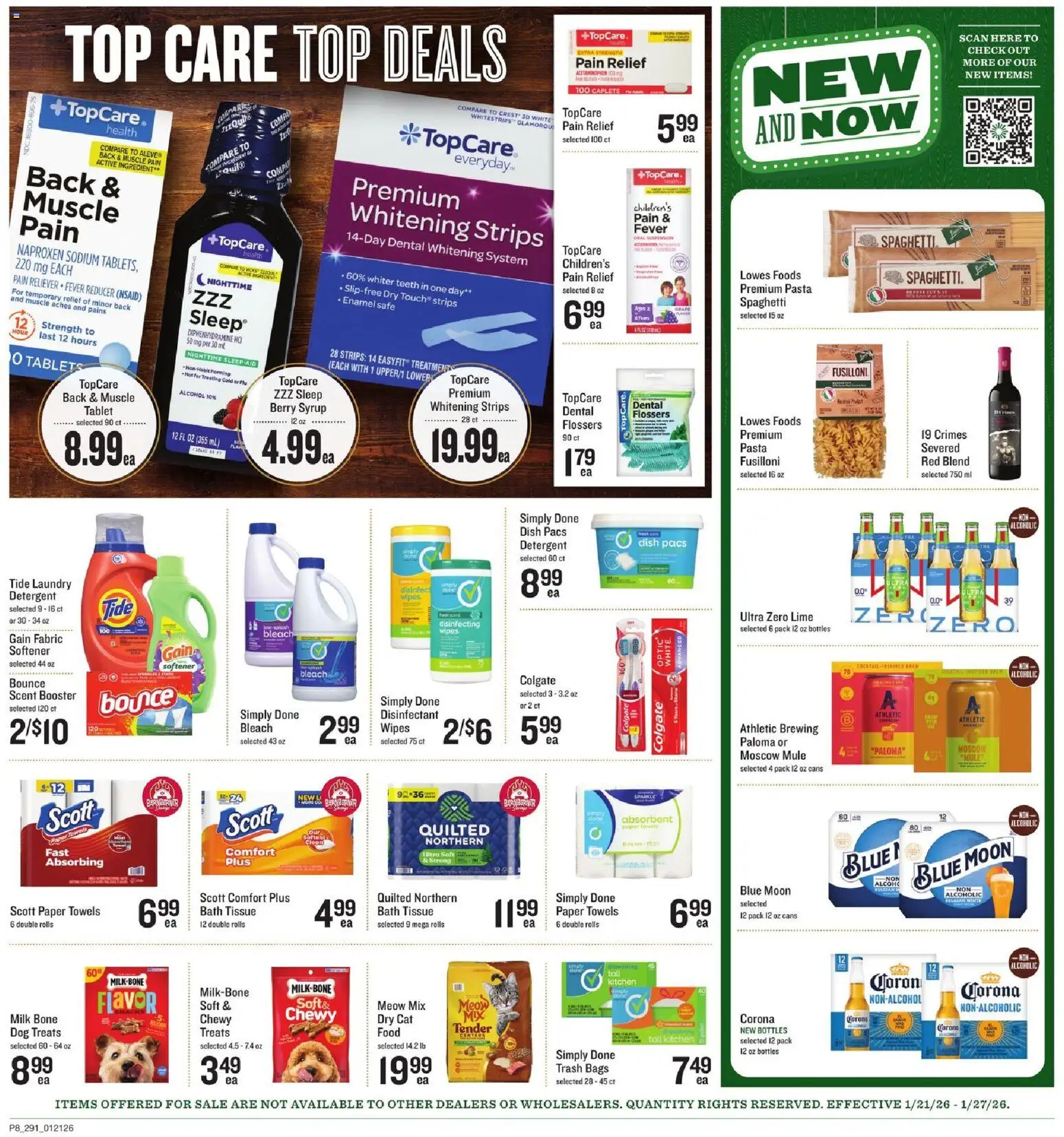 Lowes Foods Weekly Ad - NC - valid from 21.01.2026 | Page: 9 | Products: Bath, Milk, Lime, Tablet