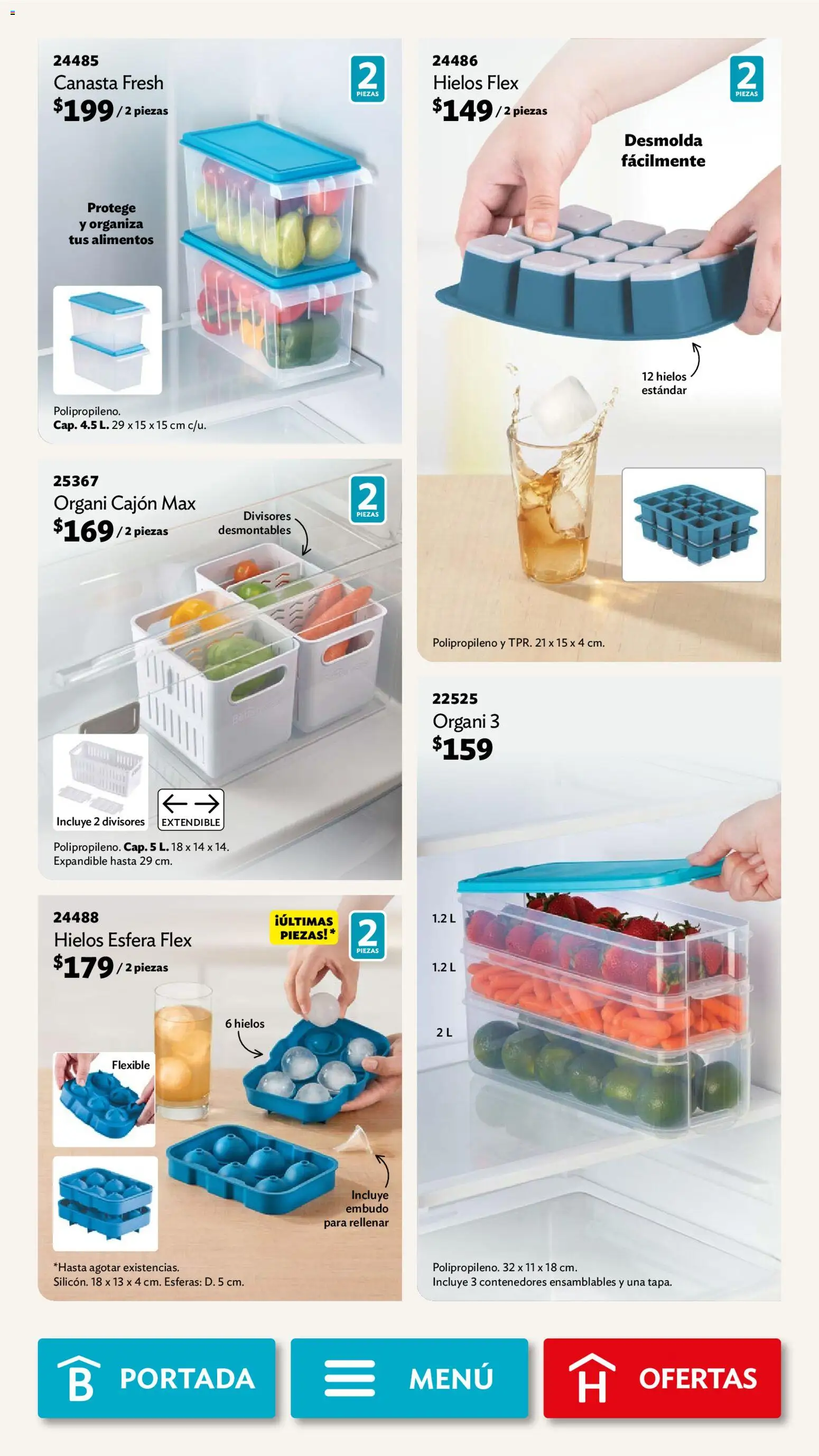 Nuevas ofertas de Betterware válidas en toda la República Mexicana desde el 01.12.2025. ¡Encuentra las mejores ofertas en Betterware campaña 12 2025! | Página: 71 | Productos: Flexible, Canasta