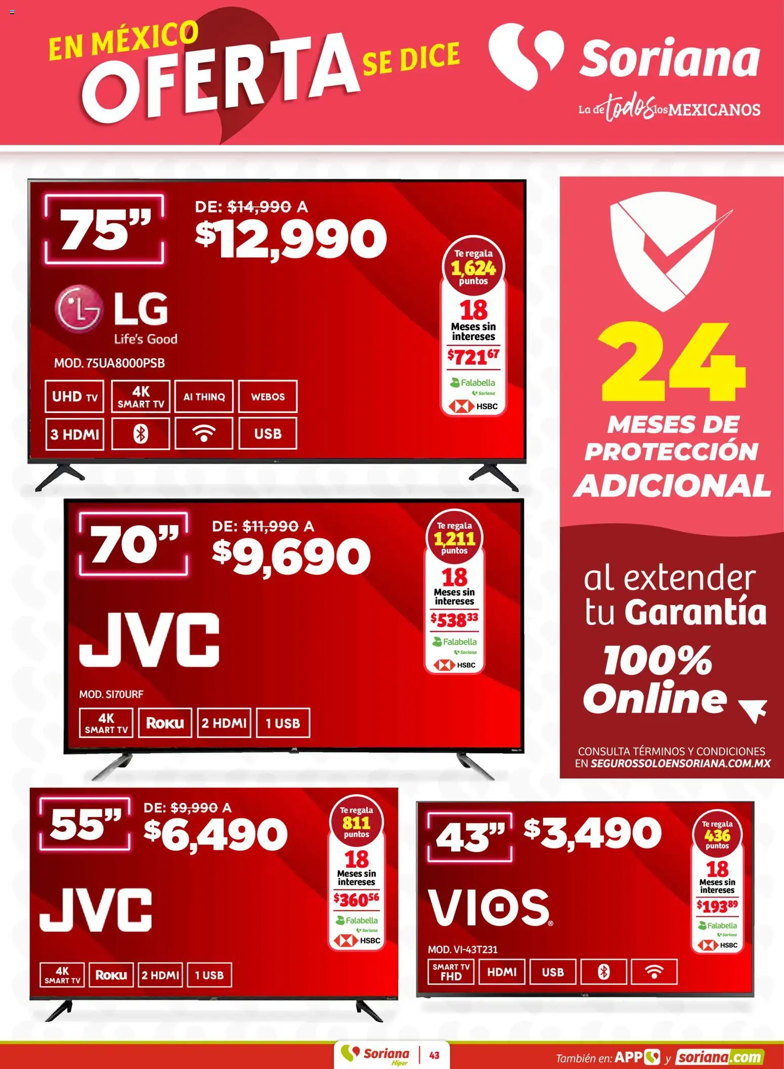 Nuevas ofertas de Soriana válidas en toda la República Mexicana desde el 26.02.2026. ¡Encuentra las mejores ofertas en Soriana - Preciazazaso Híper: Valle de México! | Página: 43 | Productos: Usb, Té