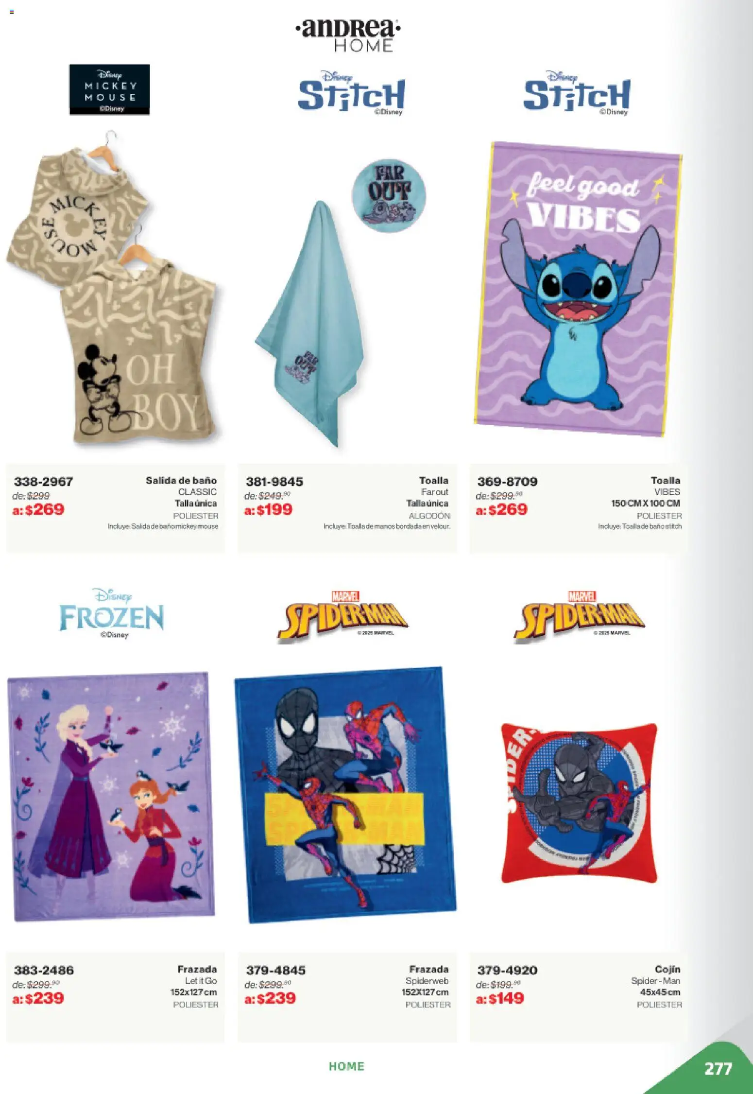 Nuevas ofertas de Andrea válidas en toda la República Mexicana desde el 02.11.2025. ¡Encuentra las mejores ofertas en Andrea catálogo Outlet! | Página: 277 | Productos: Mouse, Toalla, Baño