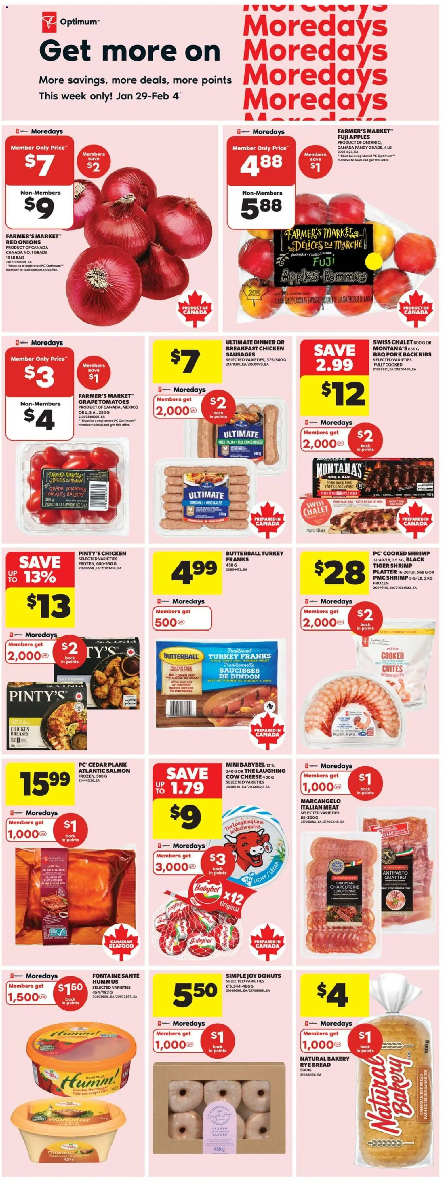 Real Canadian Superstore flyer valid from 29.01.2026 | Page: 8 | Products: PC, Bakery, Bread, Apples